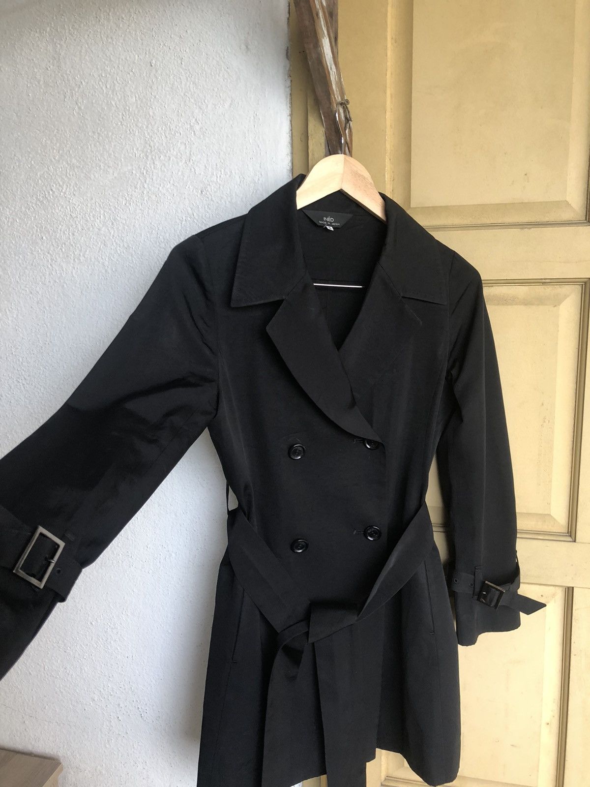 Yohji Yamamoto Yohji Yamamoto INED Japan Minimalist Trench Jacket Womens Size S / US 4 / IT 40 - 6 Thumbnail