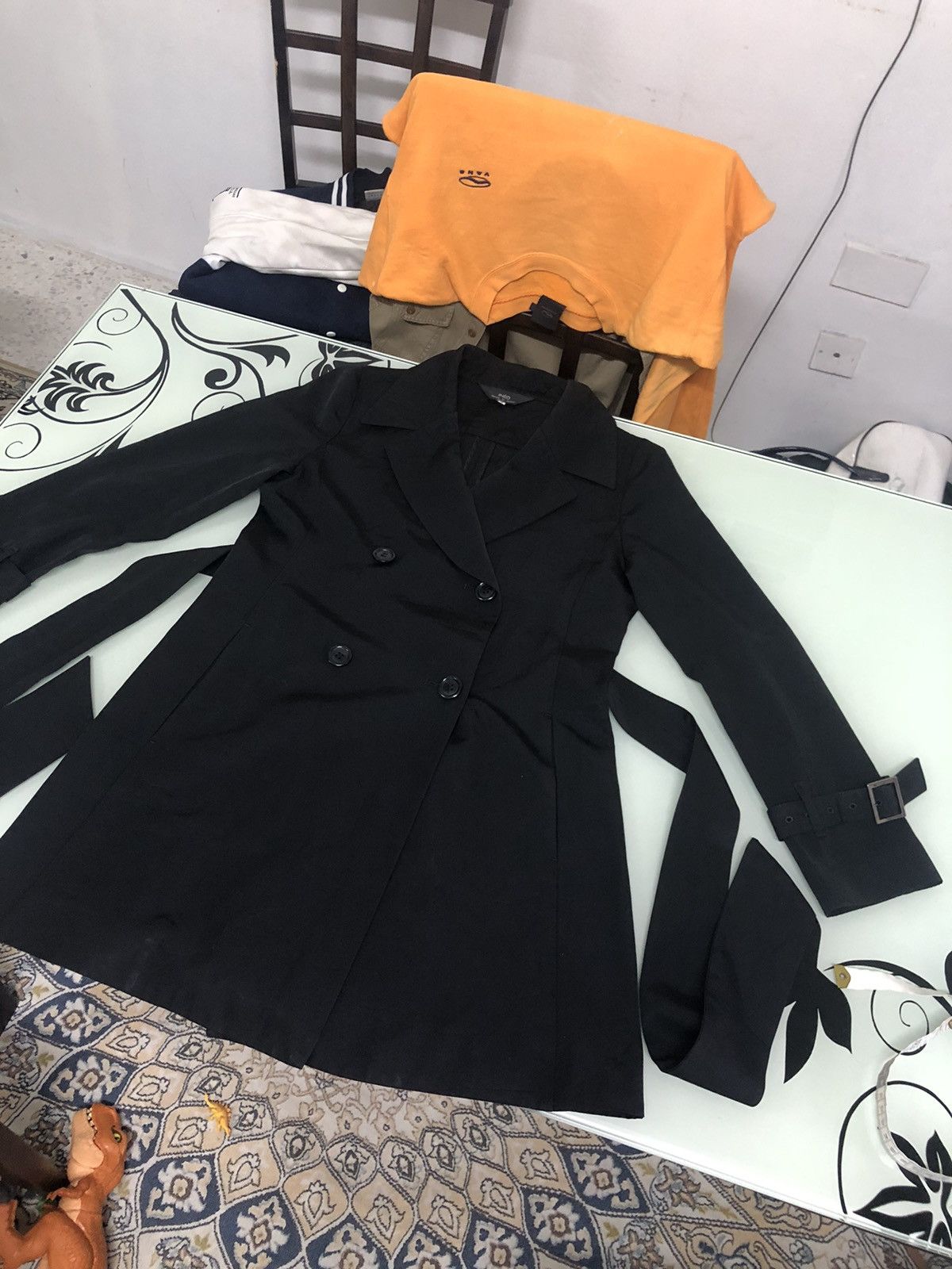Yohji Yamamoto Yohji Yamamoto INED Japan Minimalist Trench Jacket Womens Size S / US 4 / IT 40 - 19 Thumbnail