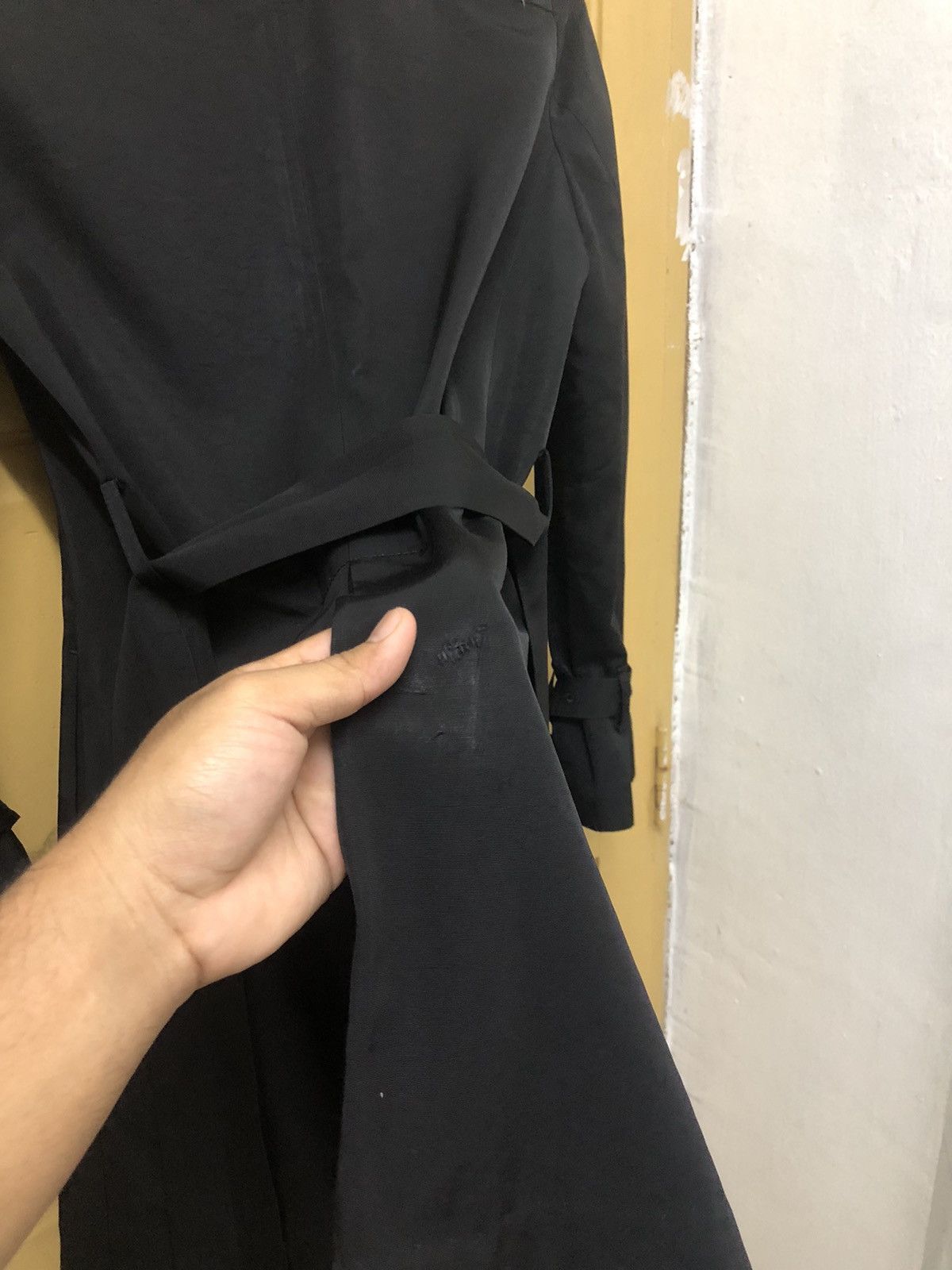 Yohji Yamamoto Yohji Yamamoto INED Japan Minimalist Trench Jacket Womens Size S / US 4 / IT 40 - 17 Thumbnail