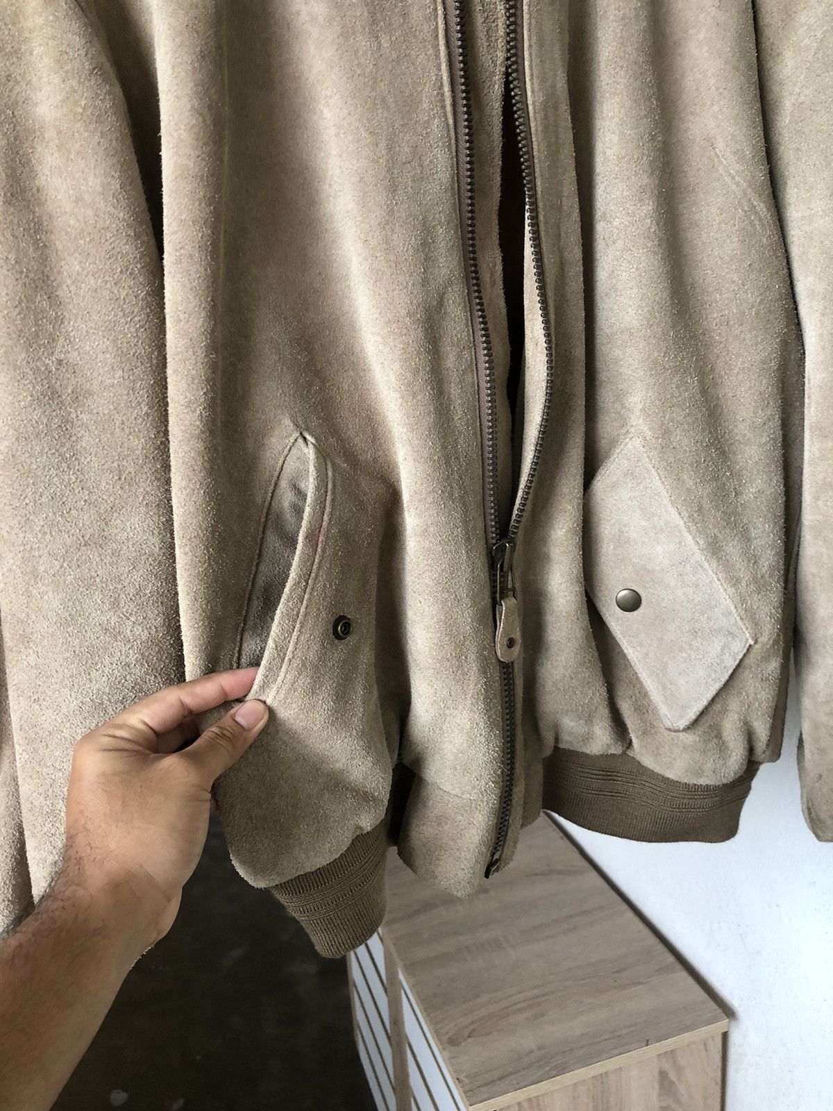 Japanese Brand ❗️Vtg Product by Italy Marquees Street Suede Leather Jacket Size US L / EU 52-54 / 3 - 16 Thumbnail