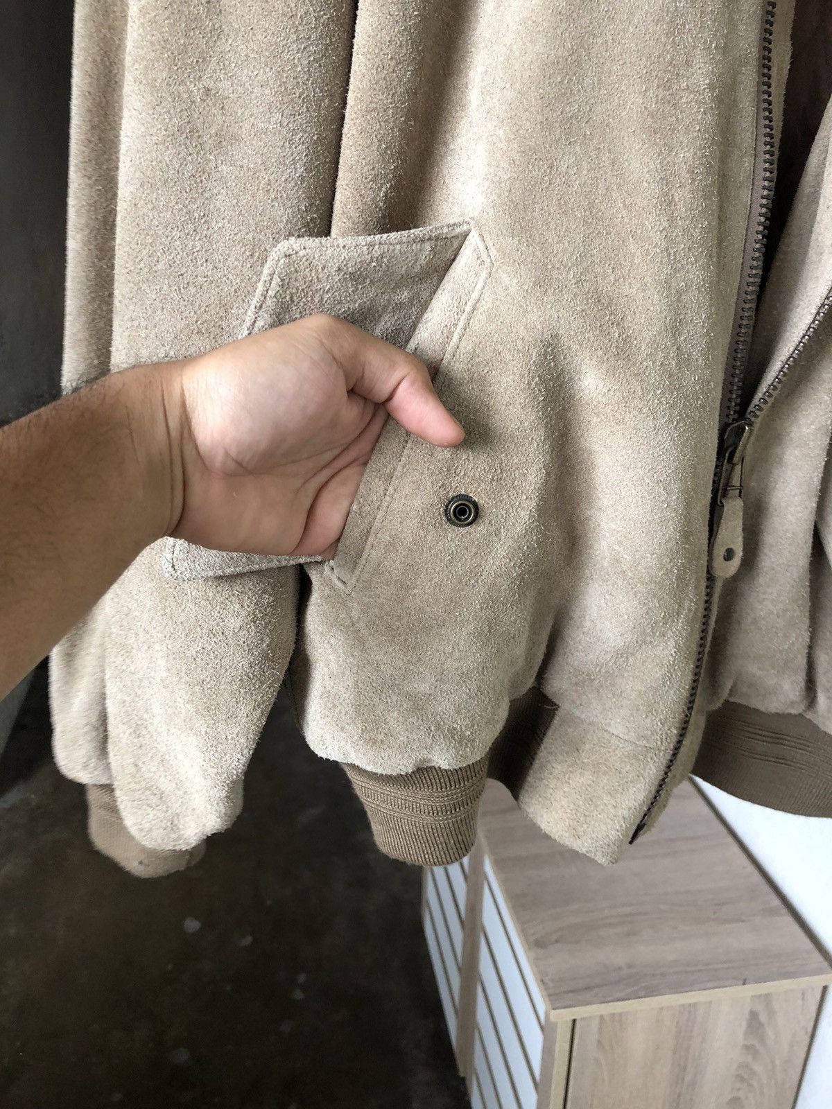 Japanese Brand ❗️Vtg Product by Italy Marquees Street Suede Leather Jacket Size US L / EU 52-54 / 3 - 15 Thumbnail