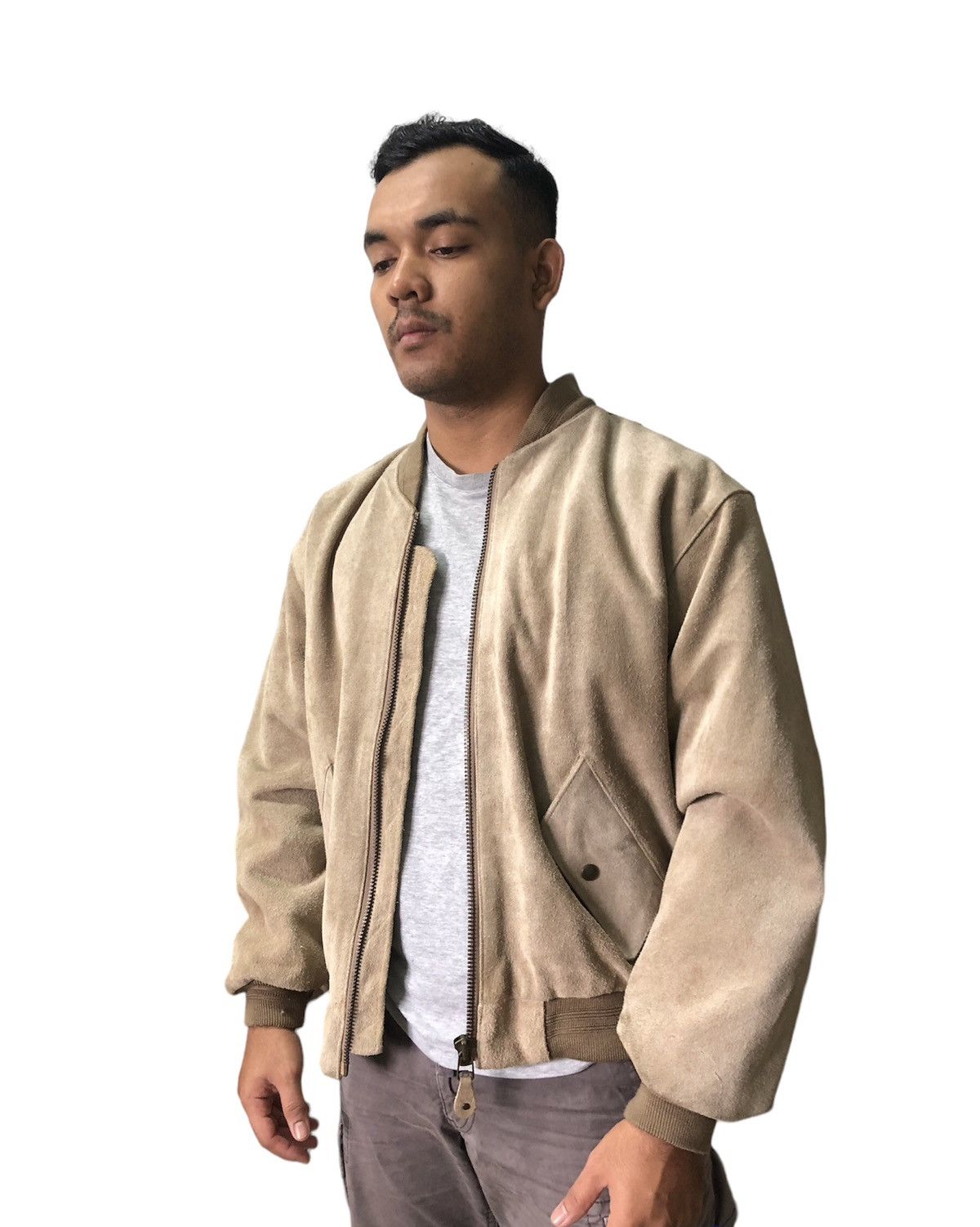 Japanese Brand ❗️Vtg Product by Italy Marquees Street Suede Leather Jacket Size US L / EU 52-54 / 3 - 7 Thumbnail