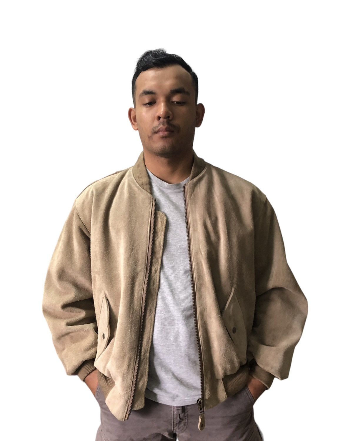 Japanese Brand ❗️Vtg Product by Italy Marquees Street Suede Leather Jacket Size US L / EU 52-54 / 3 - 8 Thumbnail