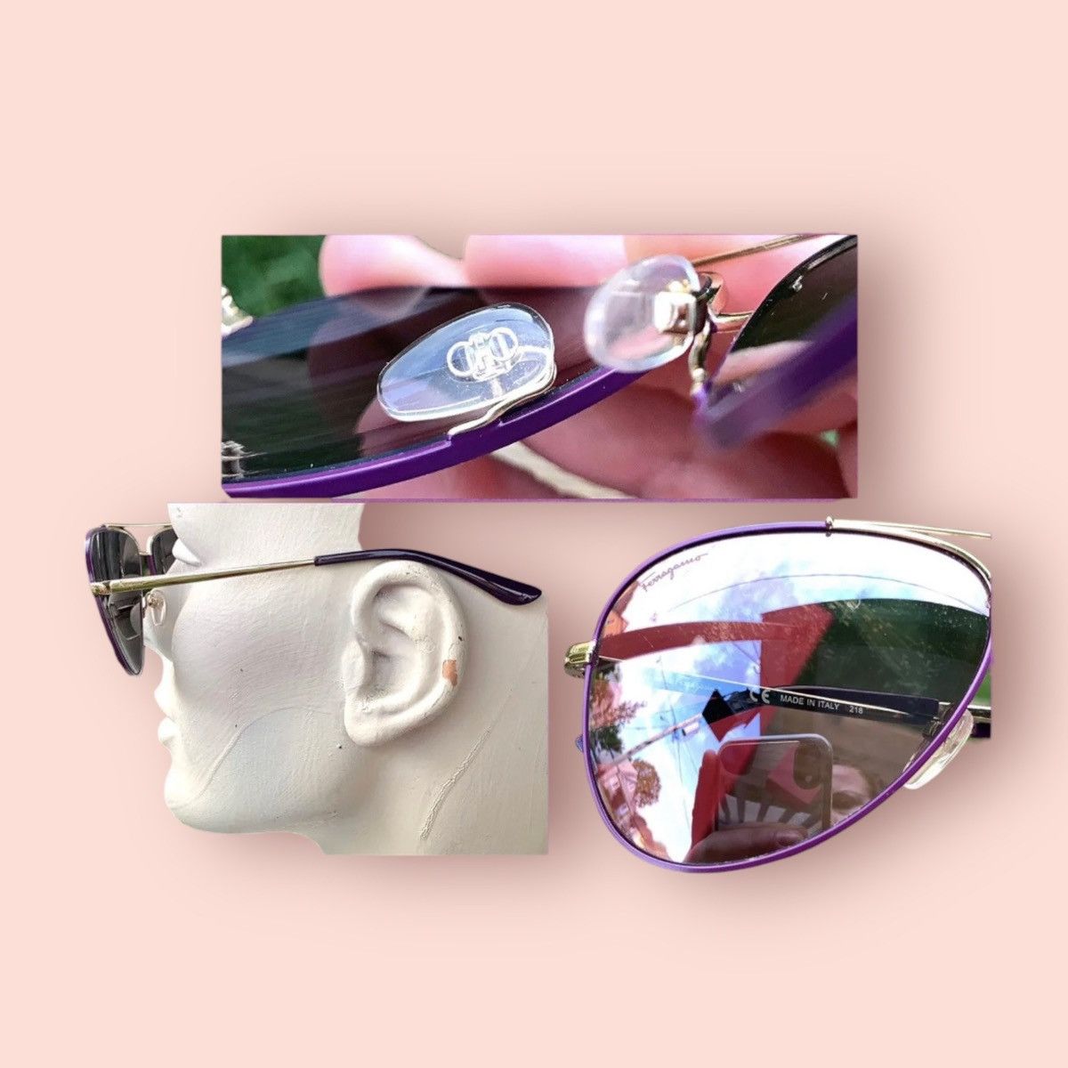 Salvatore Ferragamo Salvatore Ferragamo Sunglasses Designer Women’s + Case Size ONE SIZE - 9 Thumbnail
