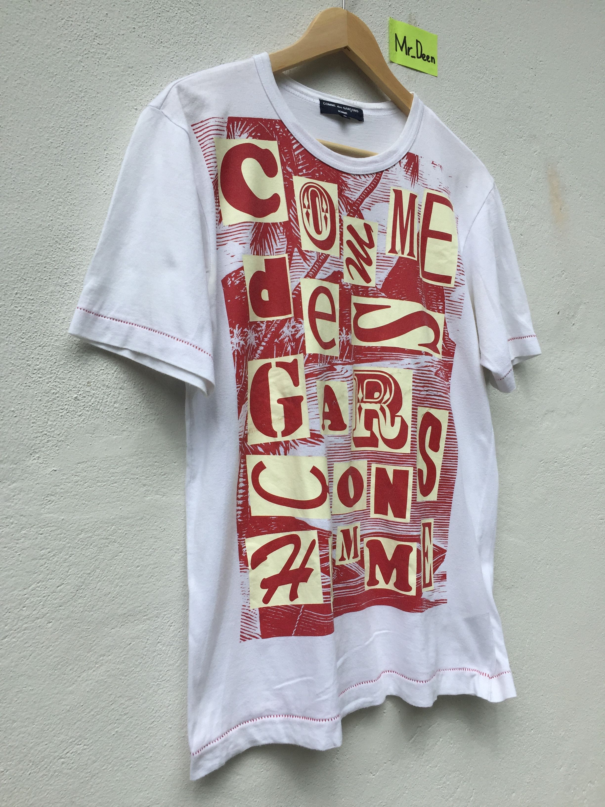 Comme des Garcons Comme des Garcons Homme Spell out Mens Tee Size US S / EU 44-46 / 1 - 2 Thumbnail