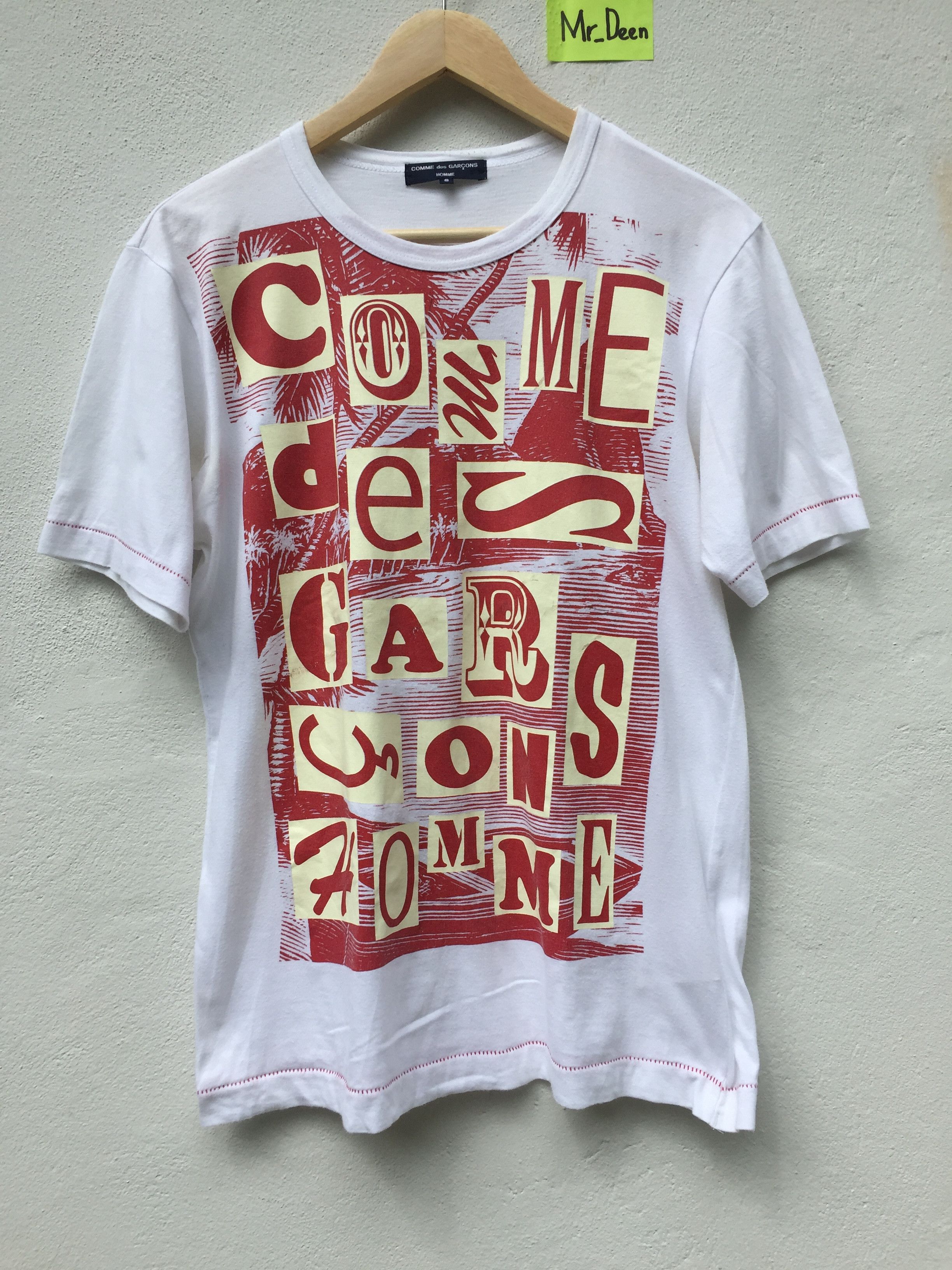 Comme des Garcons Comme des Garcons Homme Spell out Mens Tee Size US S / EU 44-46 / 1 - 1 Thumbnail