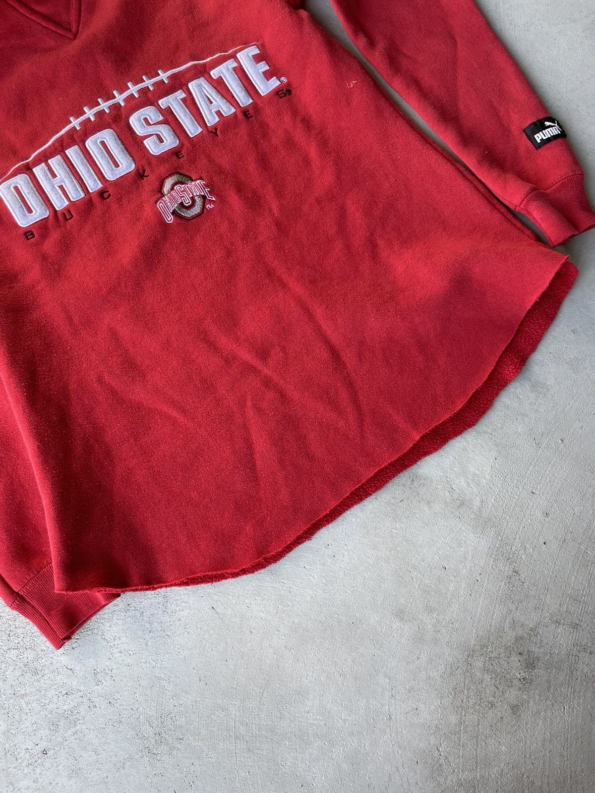 90s Puma Ohio State Buckeyes College Hoodie Sweatshirt