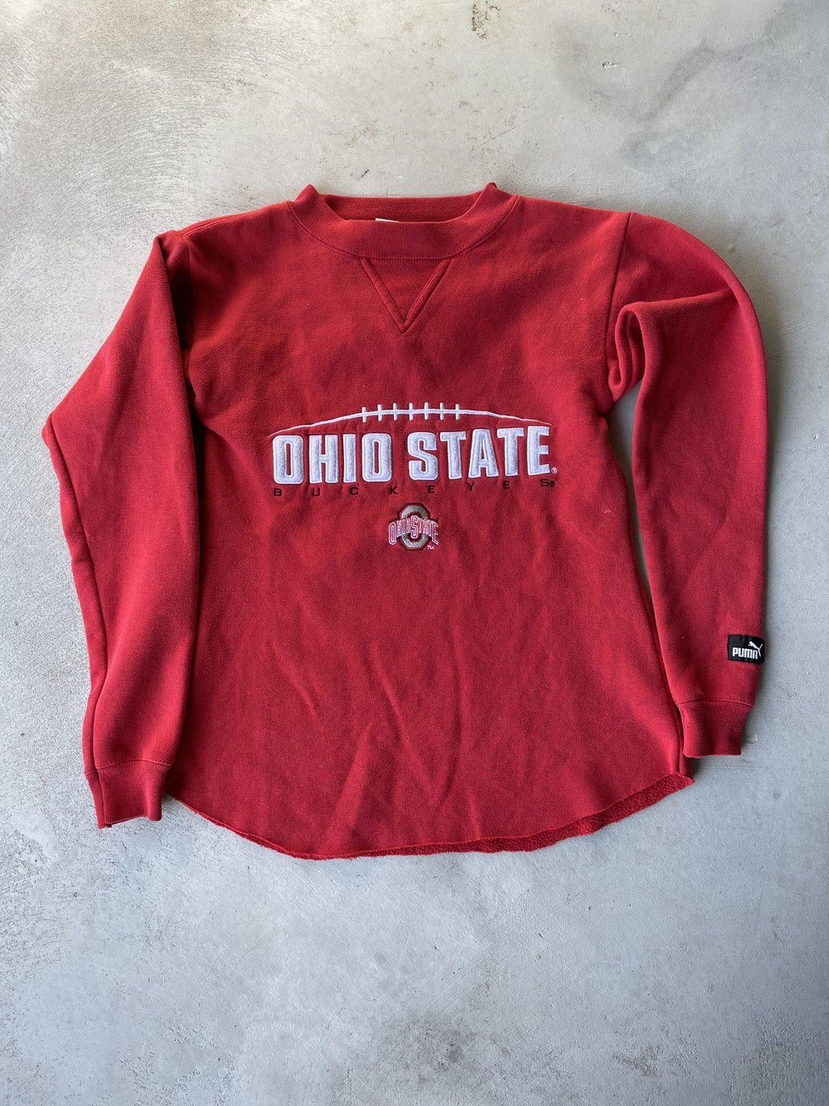 90s Puma Ohio State Buckeyes College Hoodie Sweatshirt