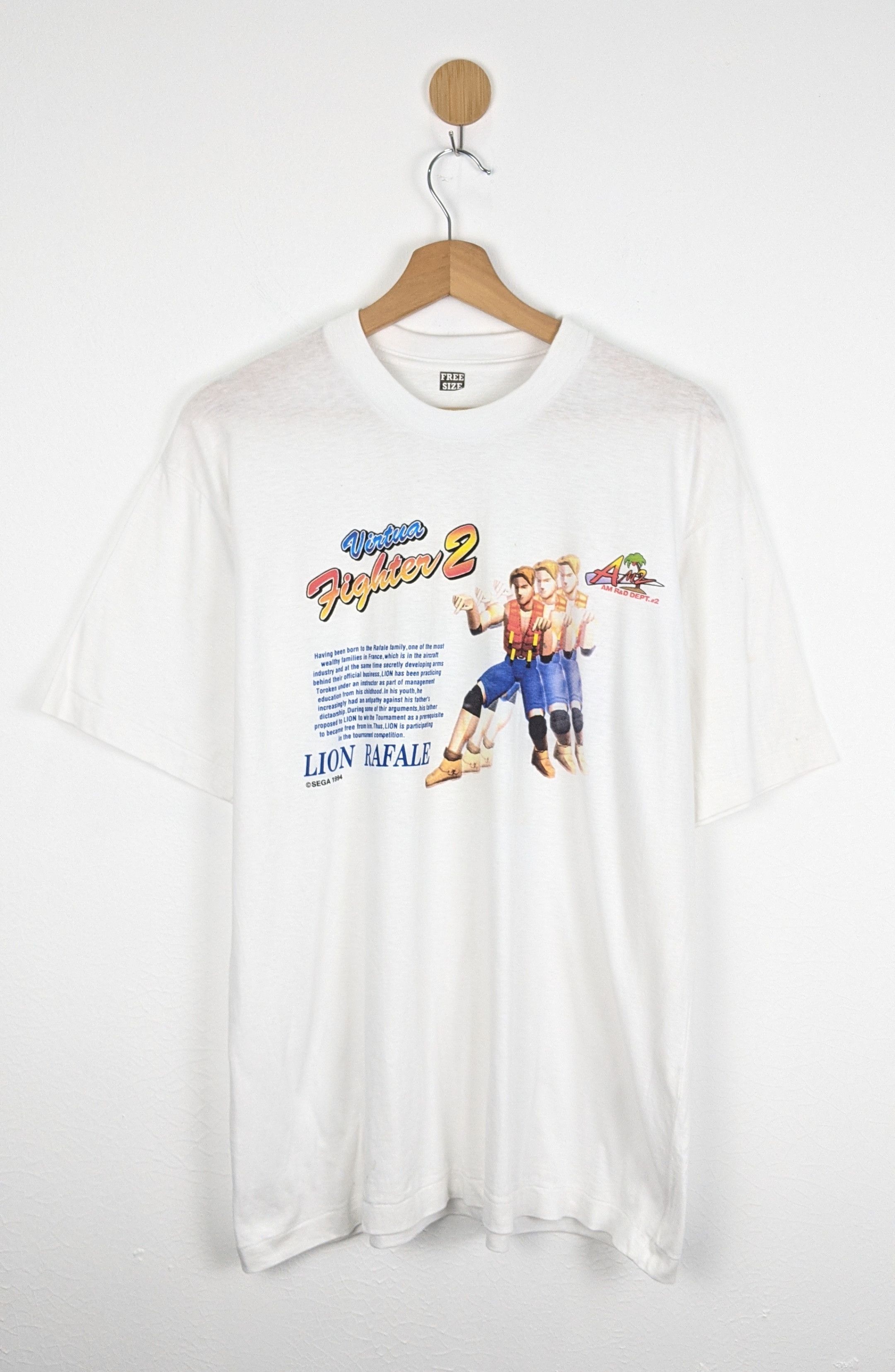 Vintage Vintage 90s Virtua Fighter 2 Sega Game Lion Rafale shirt Size US L / EU 52-54 / 3 - 1 Thumbnail