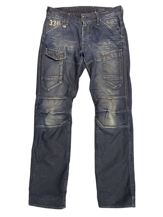 G Star Raw General 5620 Tapered Force Embro Waxed Denim Jeans | Grailed