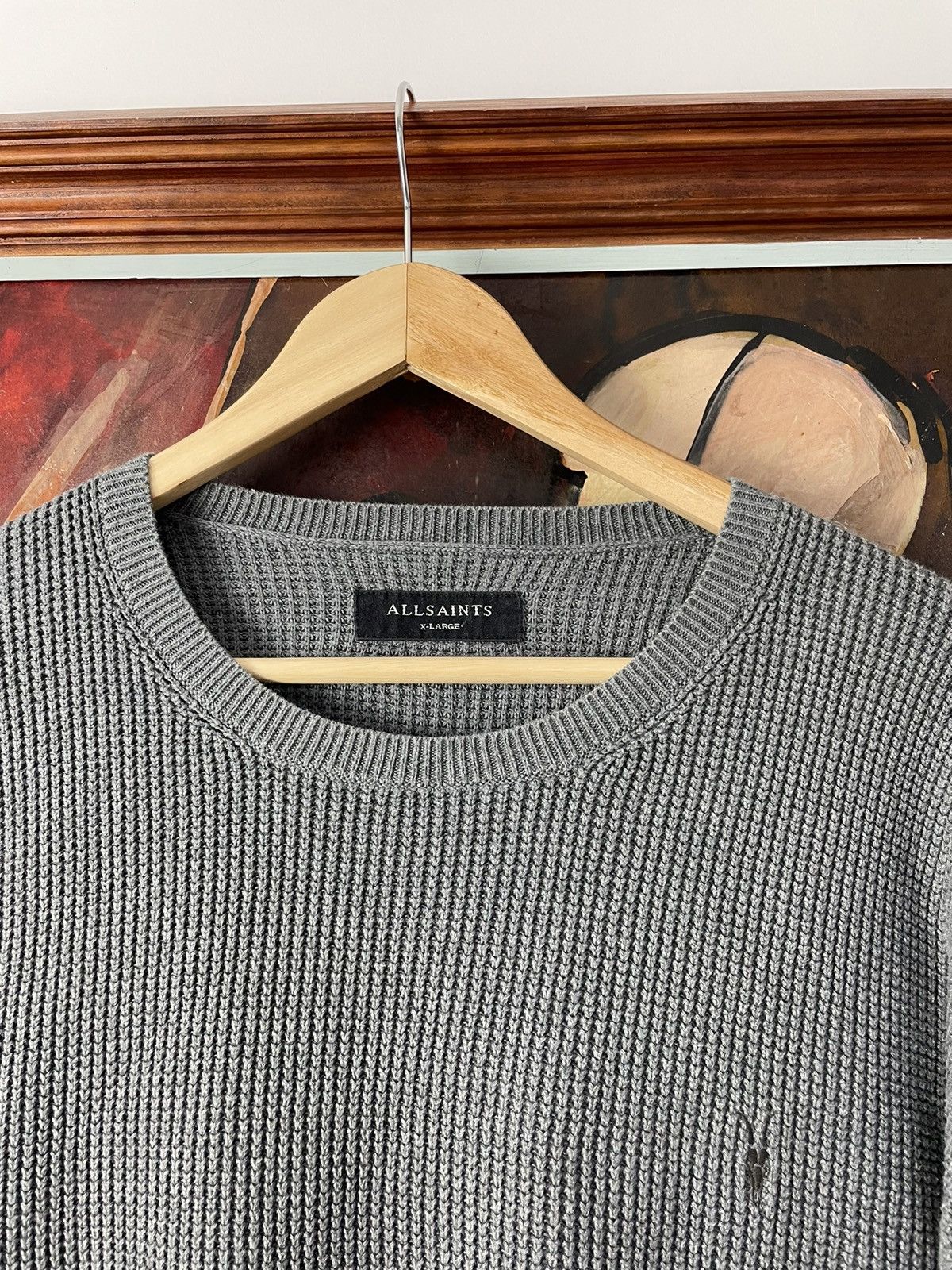 Allsaints Allsaints Karser Crew Ribbed Pullover Sweater Avant Garde Size US L / EU 52-54 / 3 - 2 Thumbnail