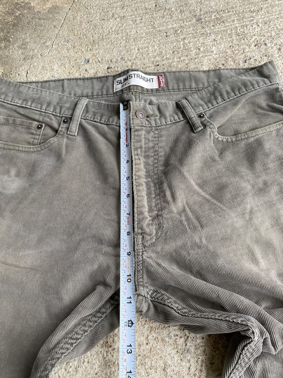 Levi's × Vintage Levi’s Crazy Y2K 514 Olive Corduroy Pants Size US 36 / EU 52 - 11 Thumbnail