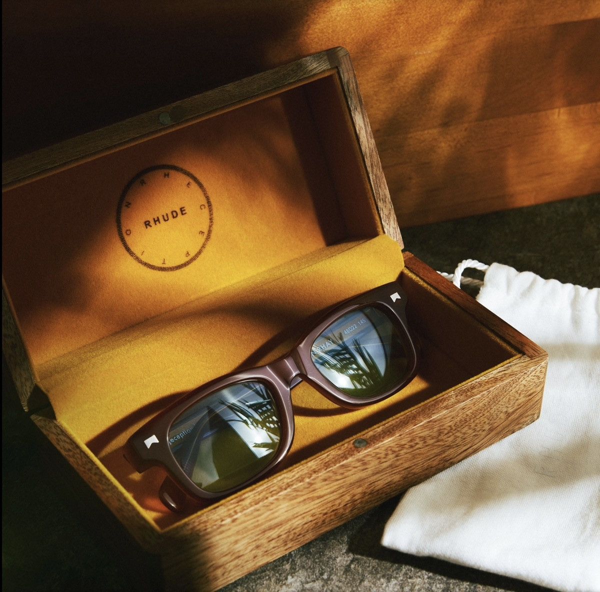 image of Rhude Sun Rhay Sunglasses / Brown, Men's