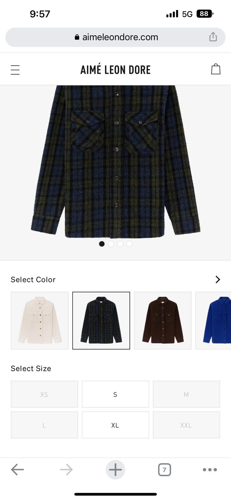 Aime Leon Dore Casentino Overshirt - L Size US L / EU 52-54 / 3 - 5 Thumbnail