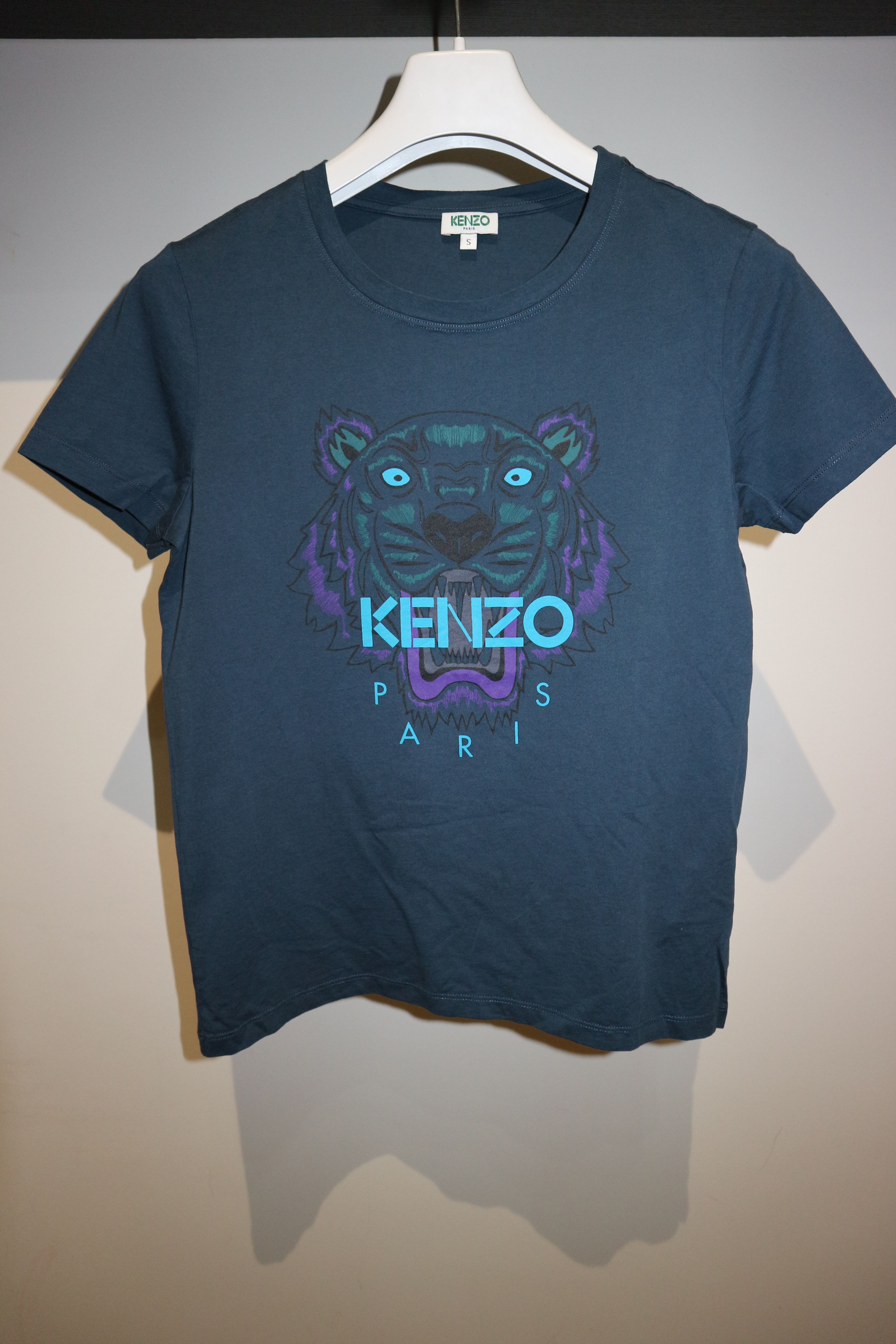 Kenzo tiger print t-shirt Size US S / EU 44-46 / 1 - 1 Thumbnail