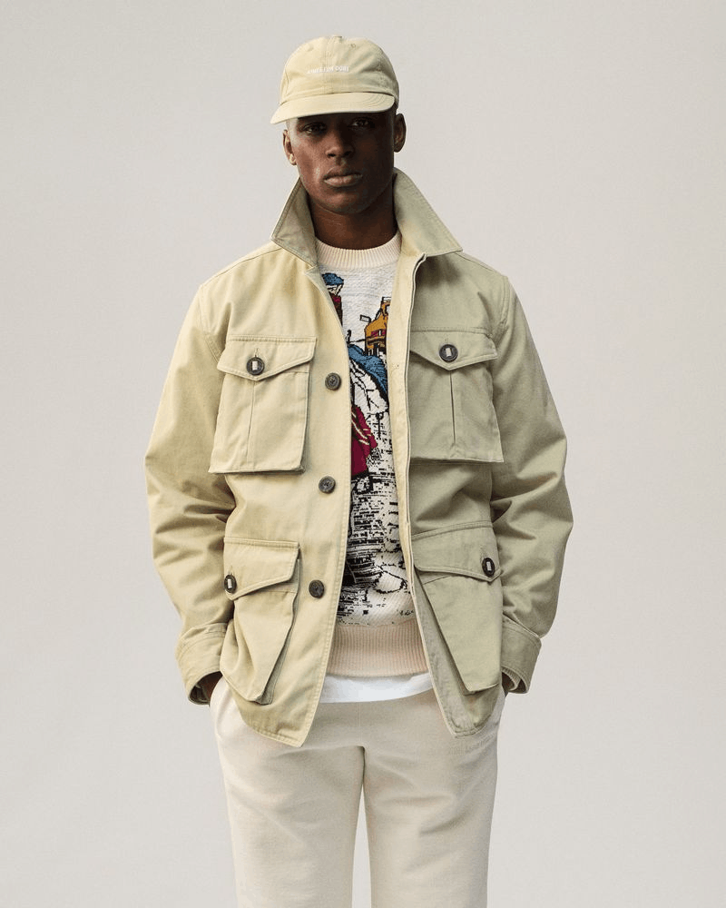 image of Aime Leon Dore Safari Field Jacket - L in Twill, Men's (Size Large)