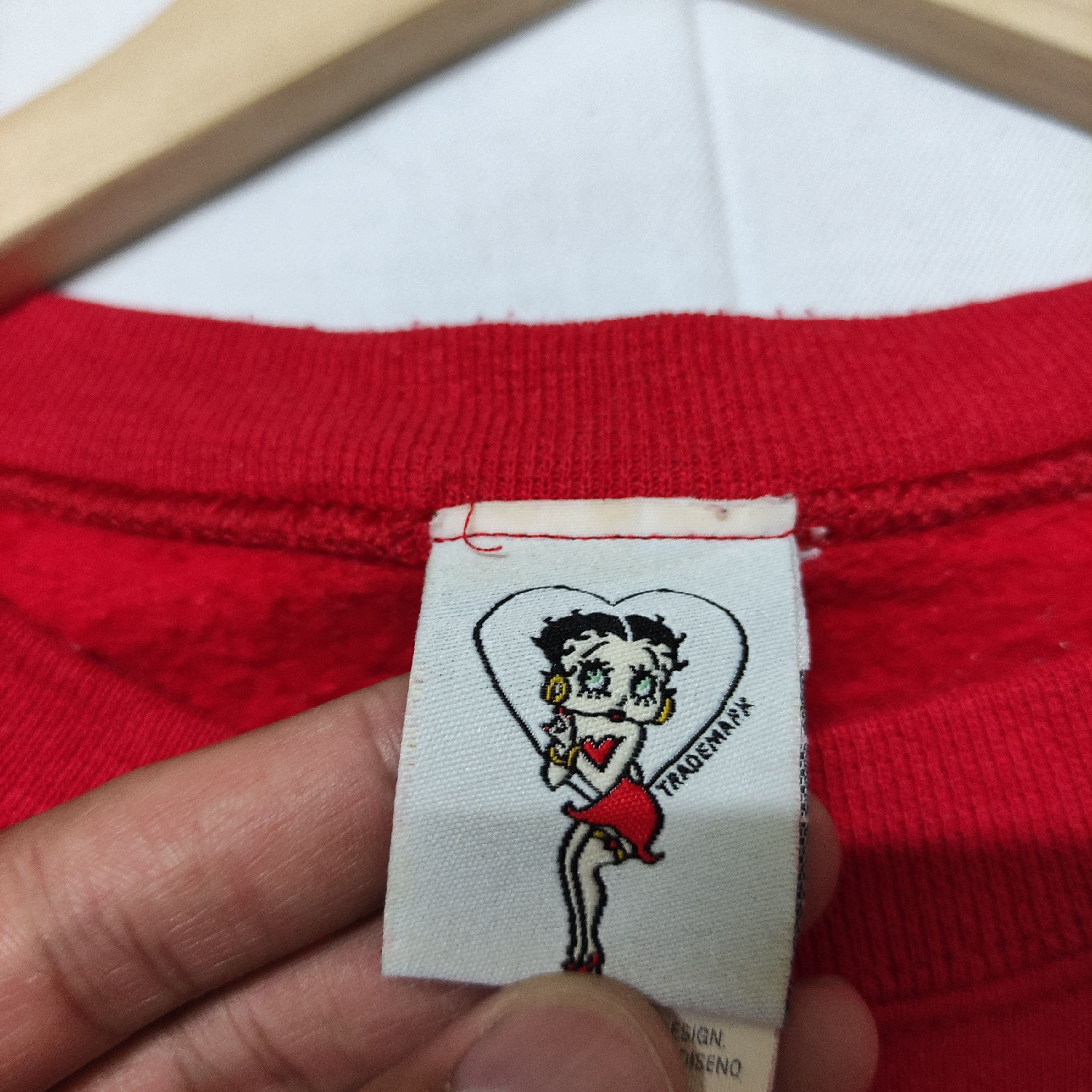 Cartoon Network × Vintage Vtg Betty Boop Chrishmas Be naughty Sweatshirt Size US L / EU 52-54 / 3 - 3 Thumbnail