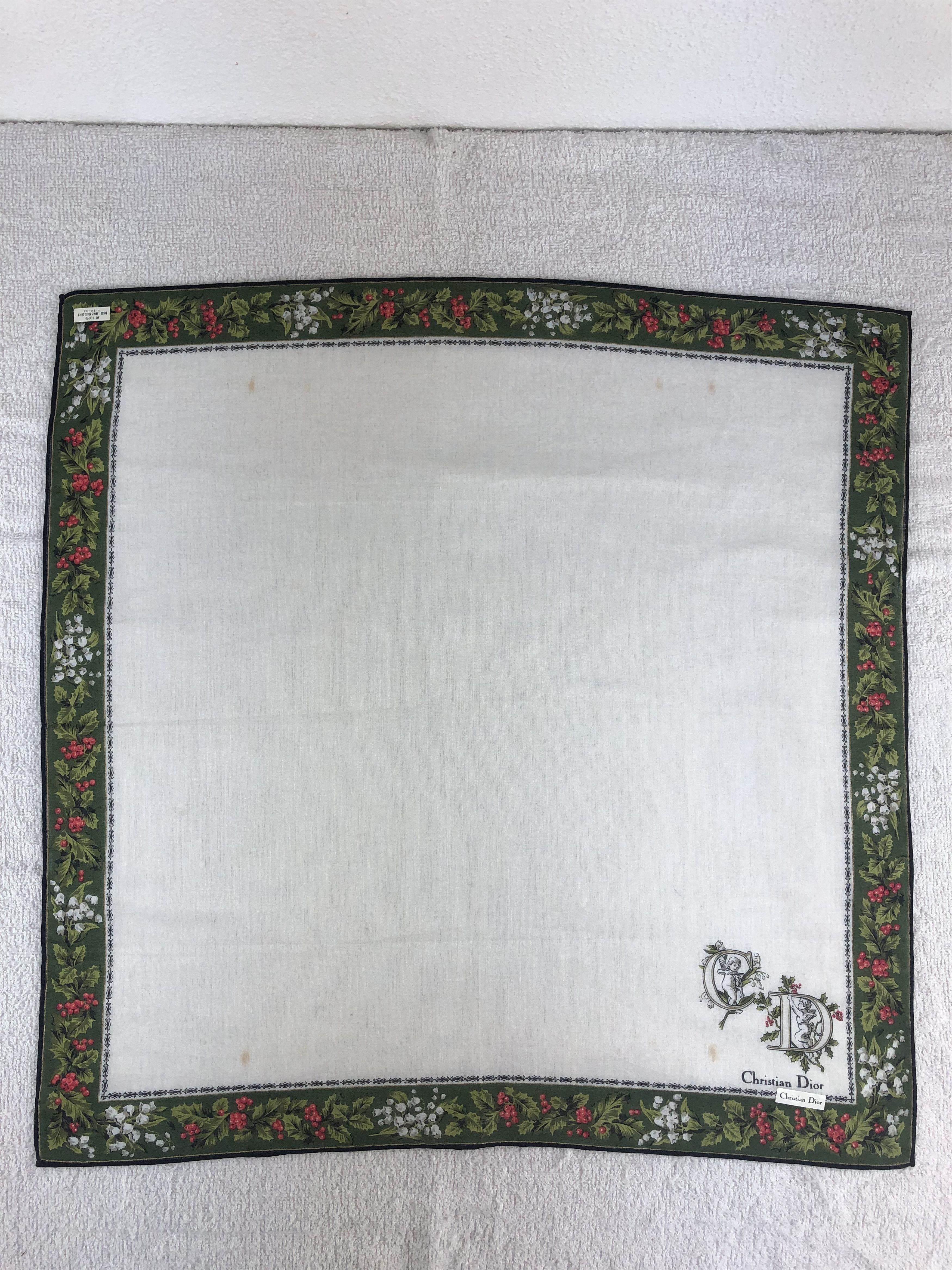 Vintage Christian Dior Handkerchief / Bandana / Neckerchief C113 Size ONE SIZE - 3 Thumbnail