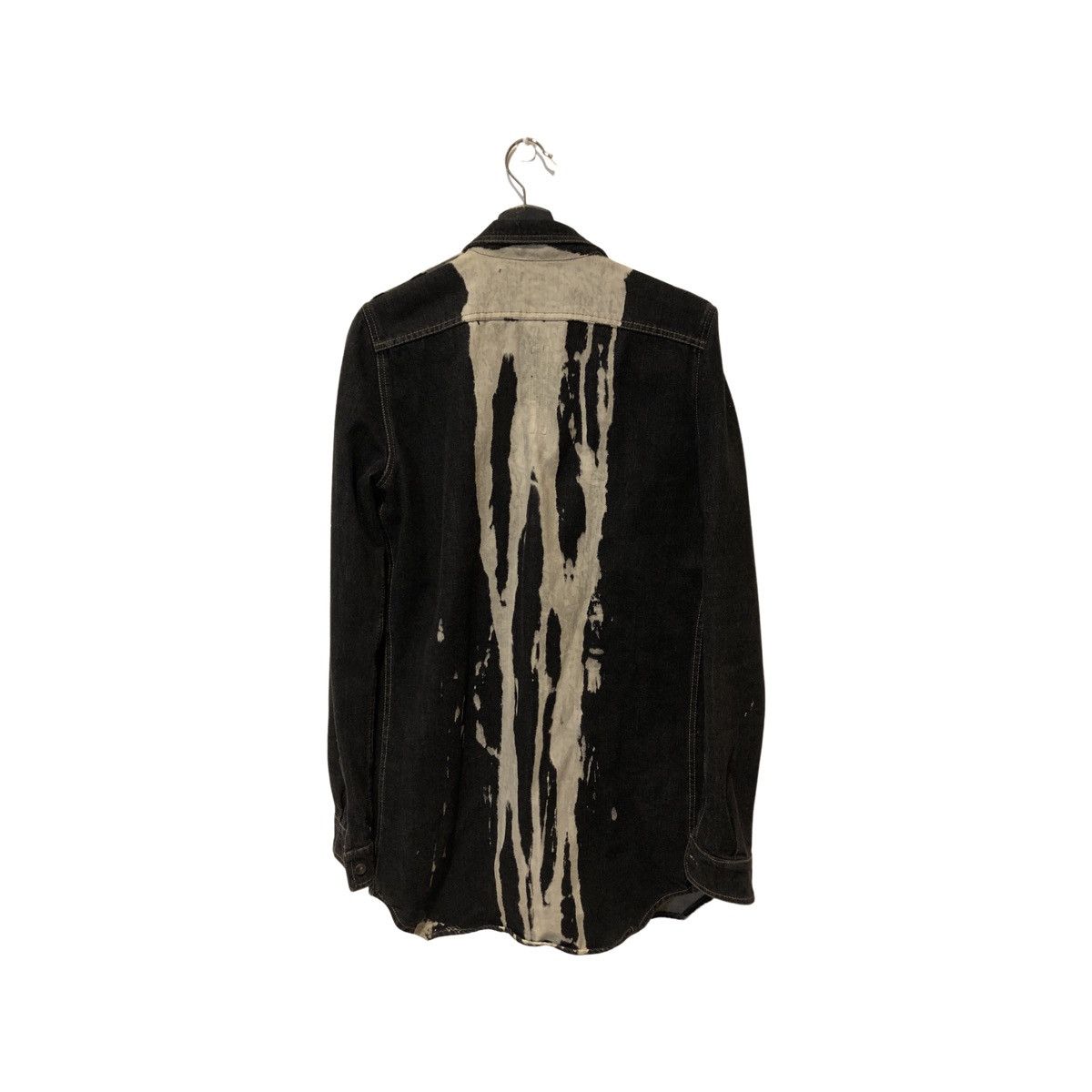 Rick Owens RICK OWENS BLEACHED VOMIT DENIM JACKET Size US S / EU 44-46 / 1 - 2 Thumbnail