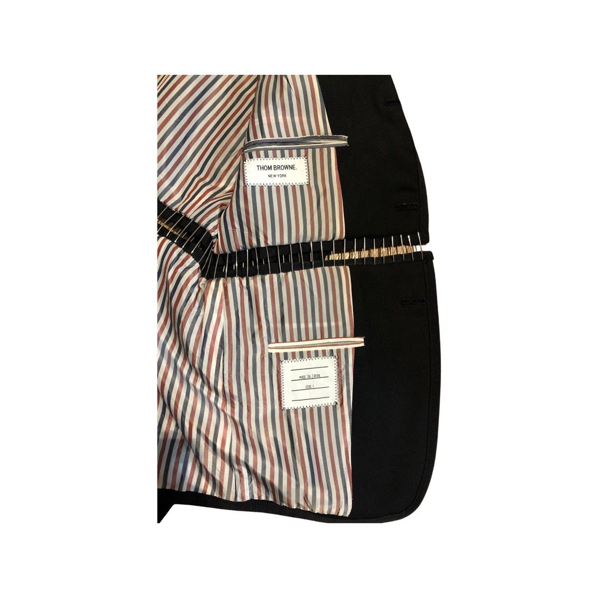 Thom Browne Thome Browne FW12 Safety Pin Blazer Size US S / EU 44-46 / 1 - 5 Thumbnail