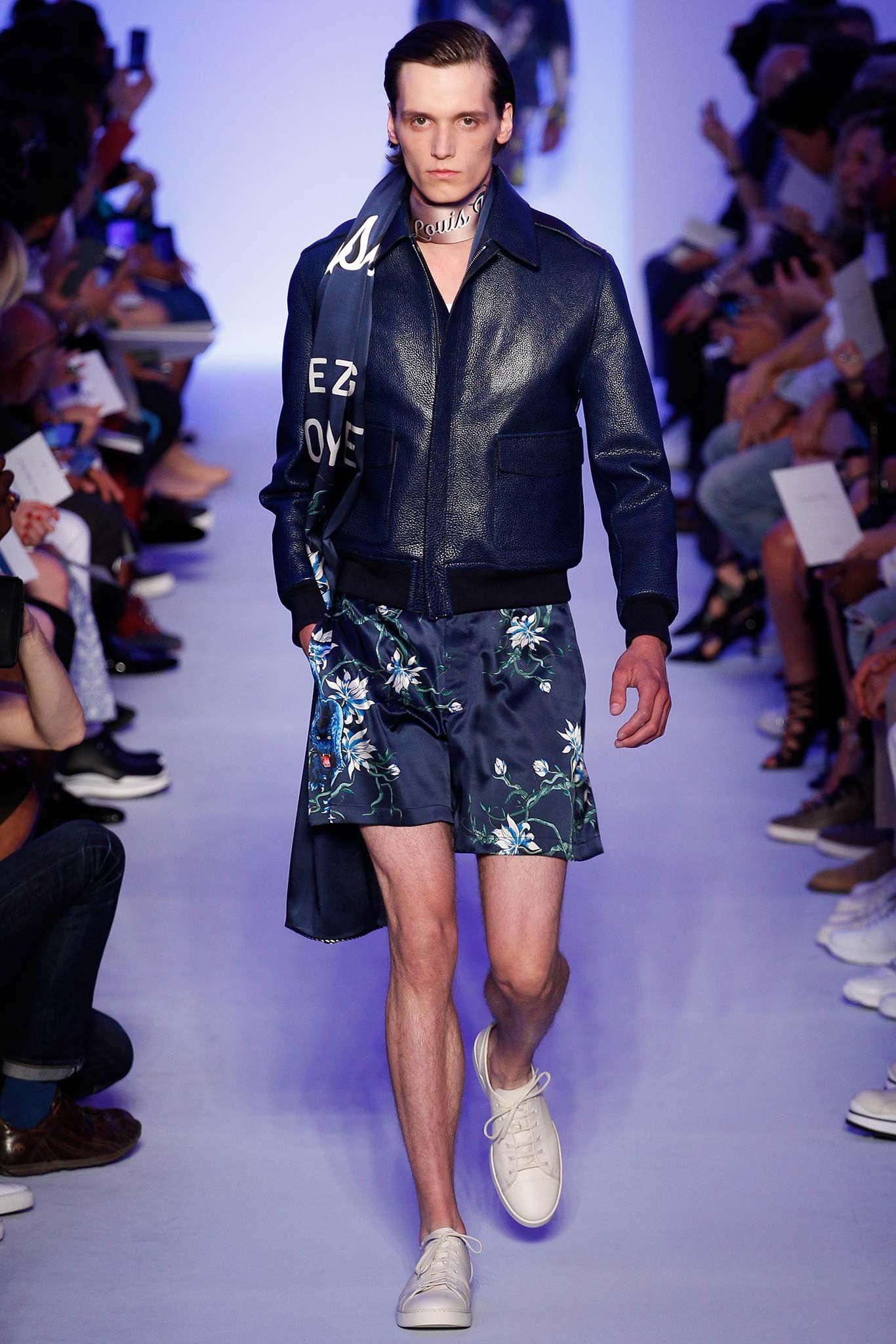 image of Kim Jones x Louis Vuitton Ss16 Panther Pjyamas Set in Blue, Men's (Size Medium)