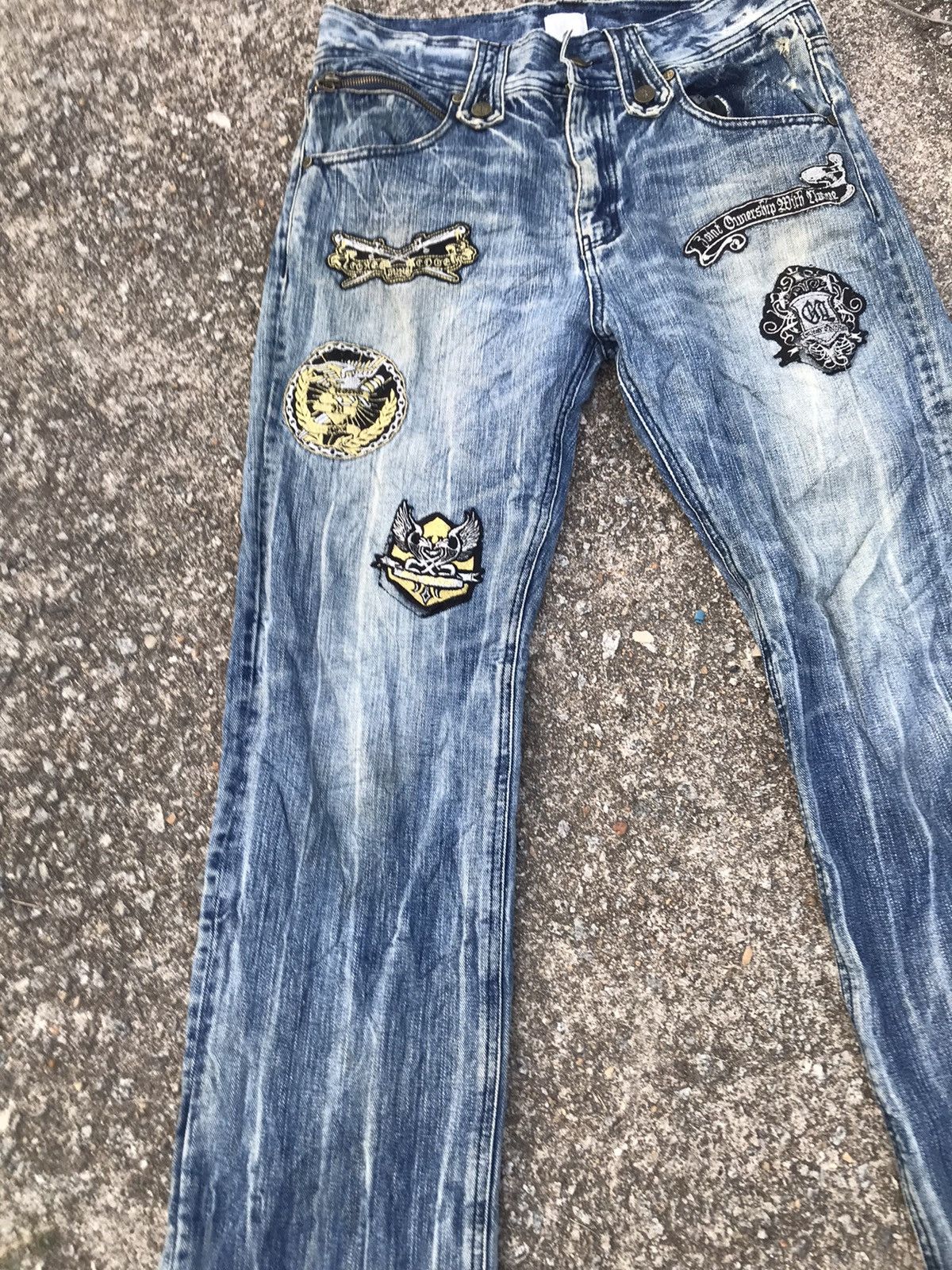 Japanese Brand Japanese brand patches denim pants jeans distressed Size US 32 / EU 48 - 3 Thumbnail