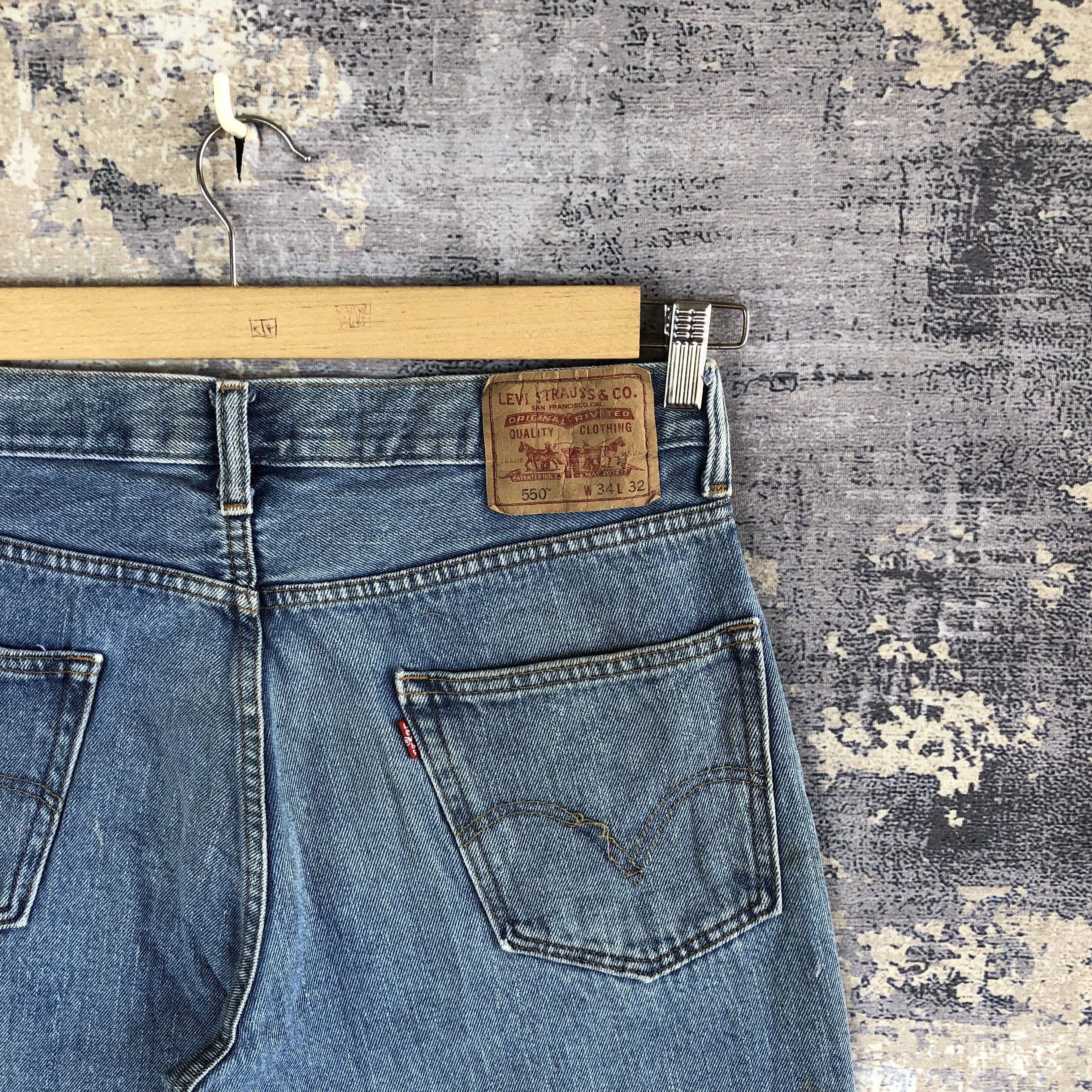 Levi's × Vintage Vintage Levi's 550 Jeans Levis Baggy Levis Painter Denim Size US 32 / EU 48 - 5 Thumbnail