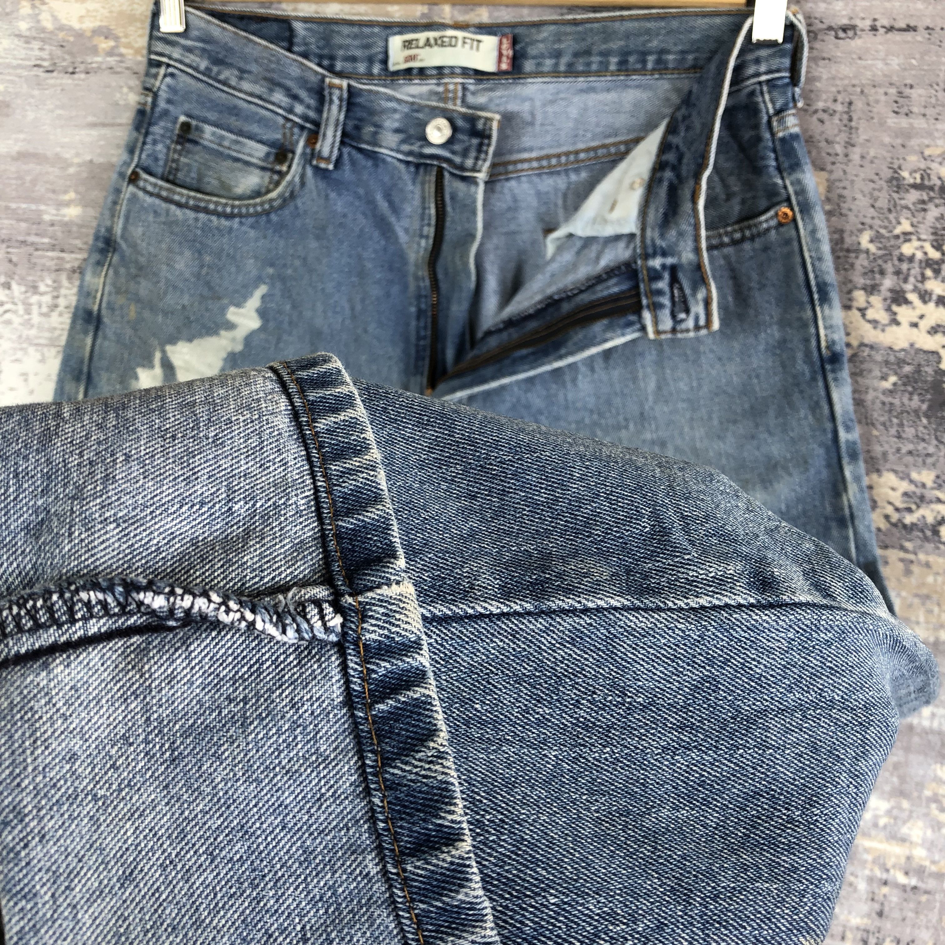Levi's × Vintage Vintage Levi's 550 Jeans Levis Baggy Levis Painter Denim Size US 32 / EU 48 - 8 Thumbnail