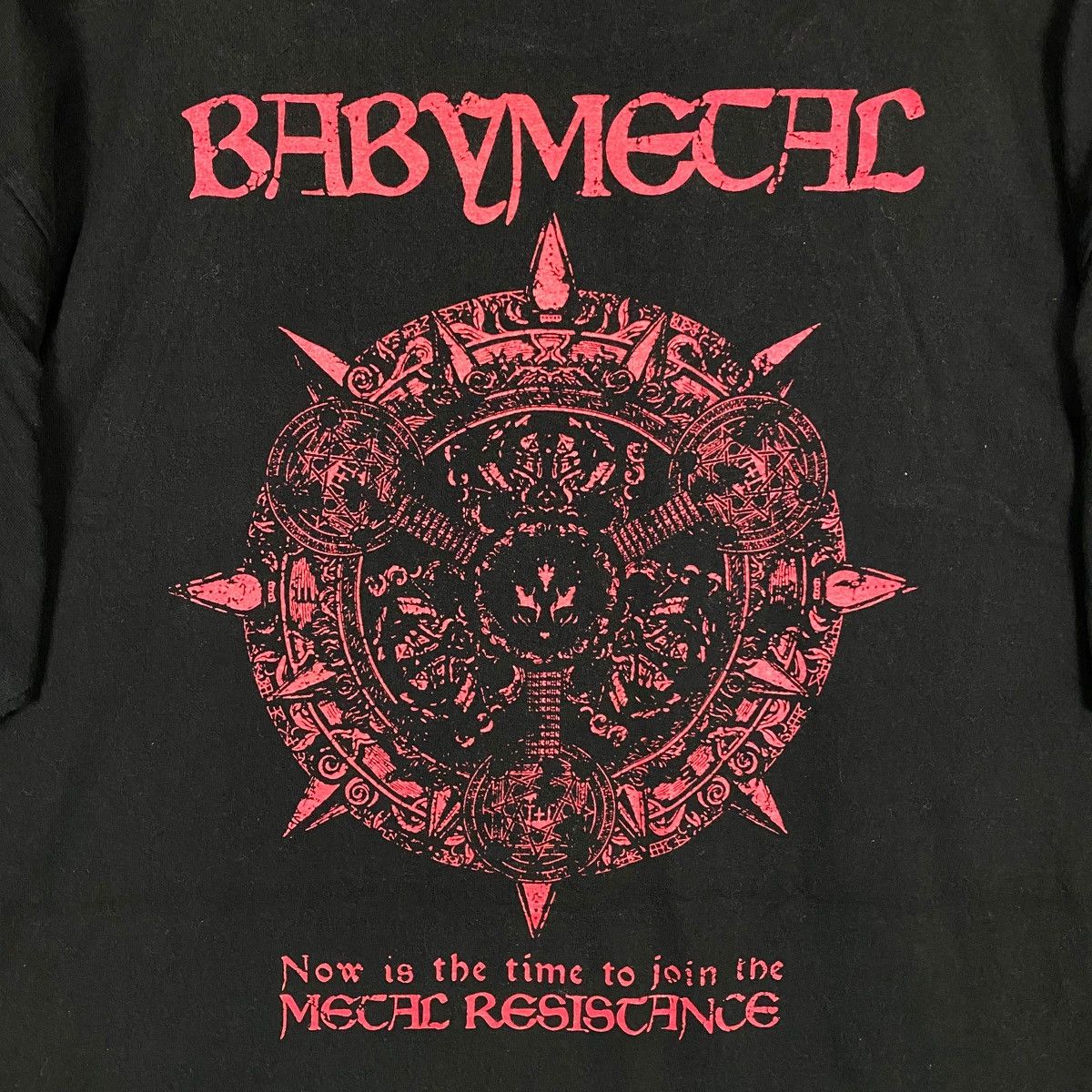 Band Tees Japanese Band BABYMETAL The One Album Promo Tour Tee Size US XL / EU 56 / 4 - 7 Thumbnail