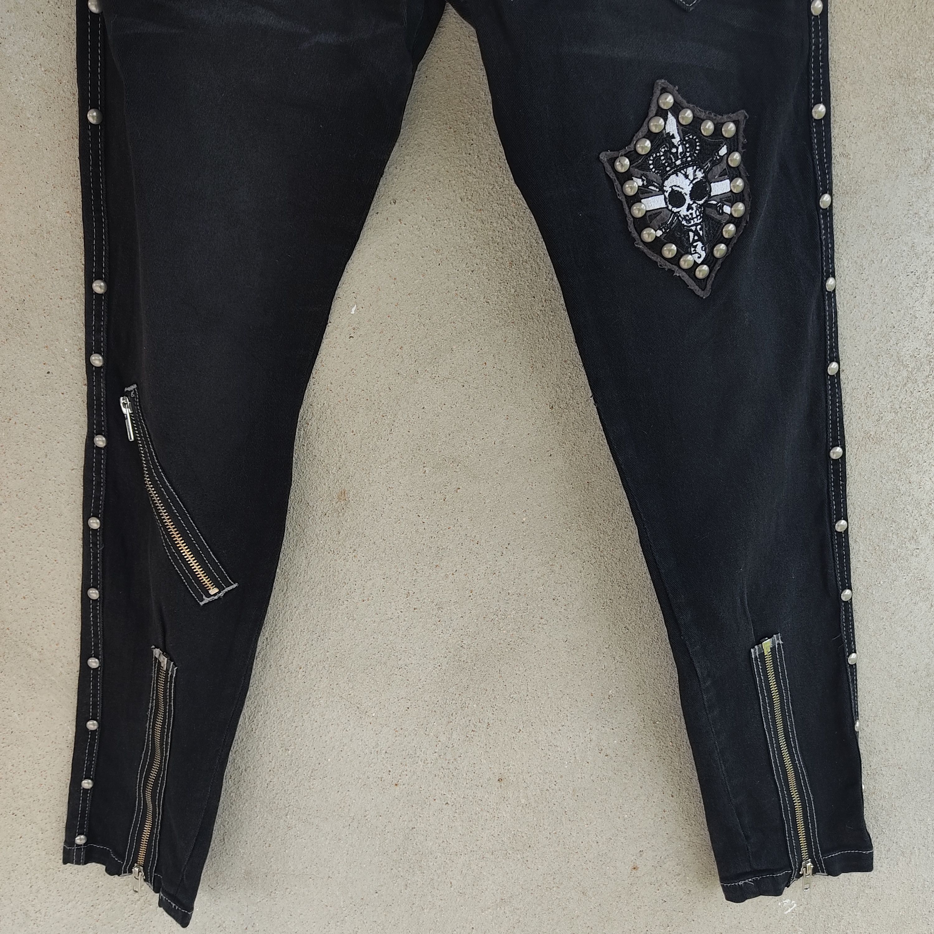 Japanese Brand Algonquins Seditionaries Skull Patch Stud Multipocket Pant Size US 30 / EU 46 - 4 Thumbnail