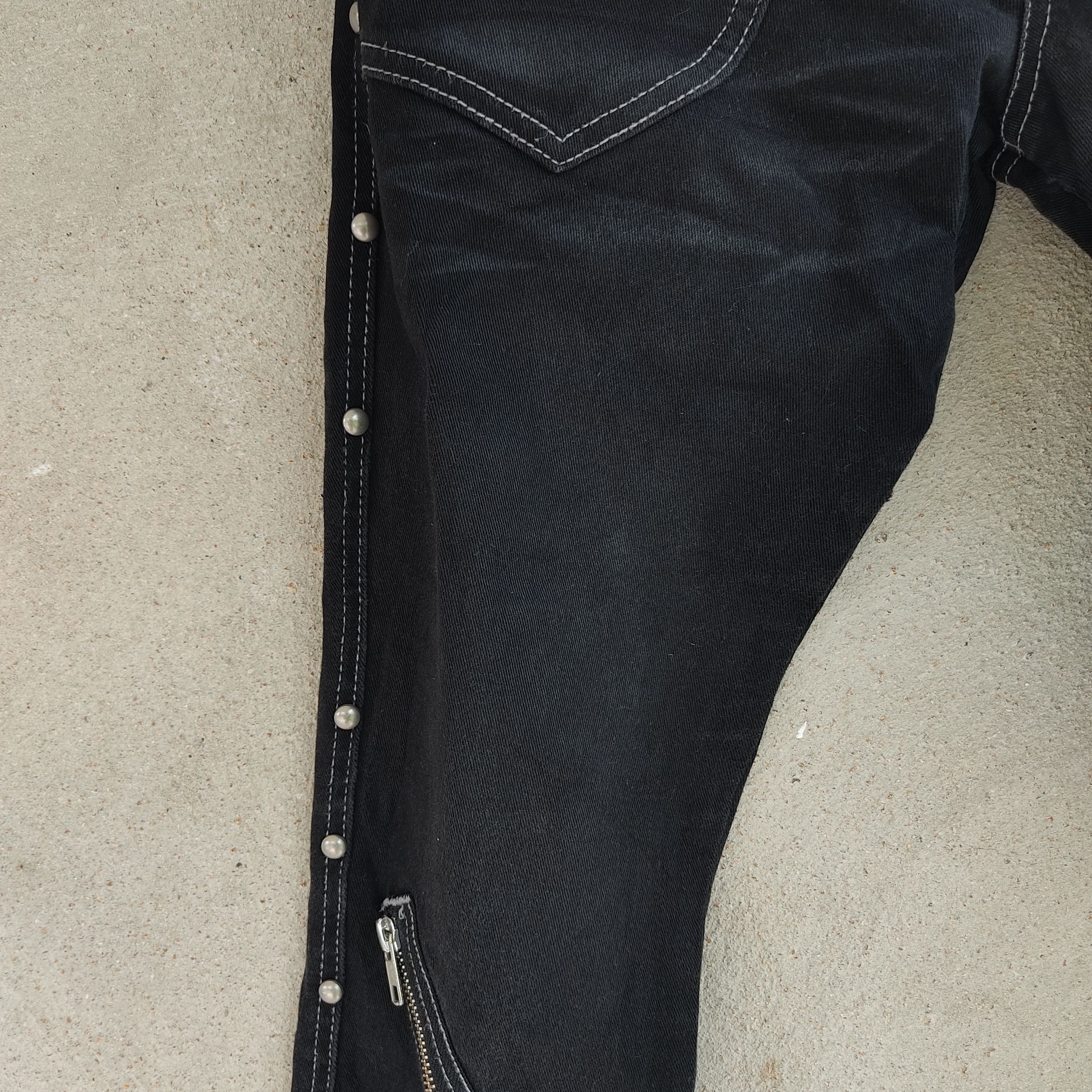 Japanese Brand Algonquins Seditionaries Skull Patch Stud Multipocket Pant Size US 30 / EU 46 - 7 Thumbnail