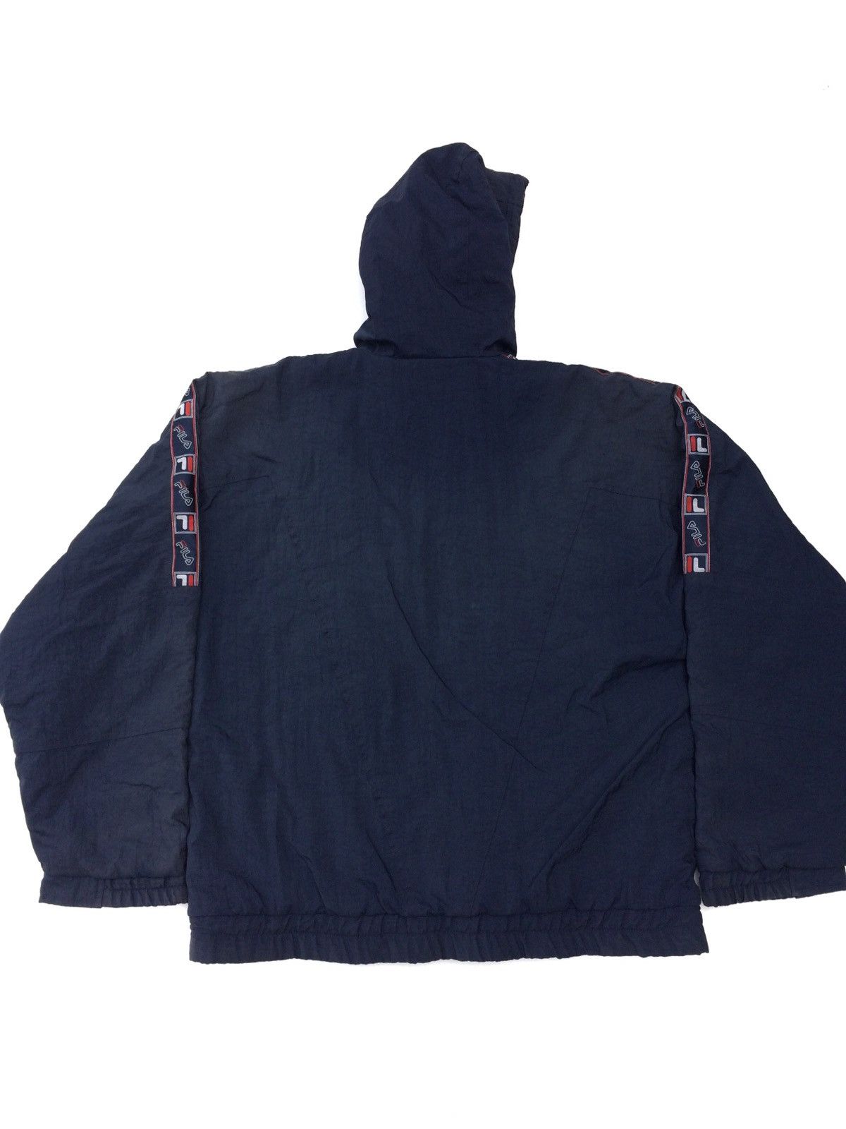Fila × Vintage Fila Side Tape Spell Out Streetwear Casual Hoodies Jacket Size US XL / EU 56 / 4 - 5 Thumbnail