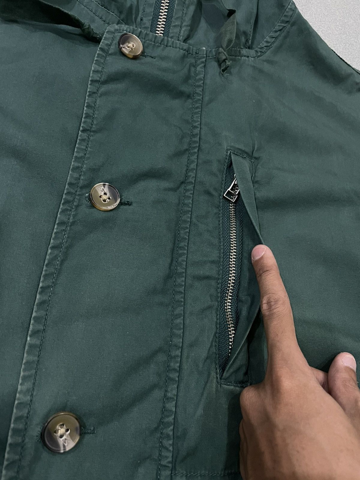 White Mountaineering AW2014 White Mountaineering Green Tactical Hoodie Jacket Size US S / EU 44-46 / 1 - 8 Thumbnail