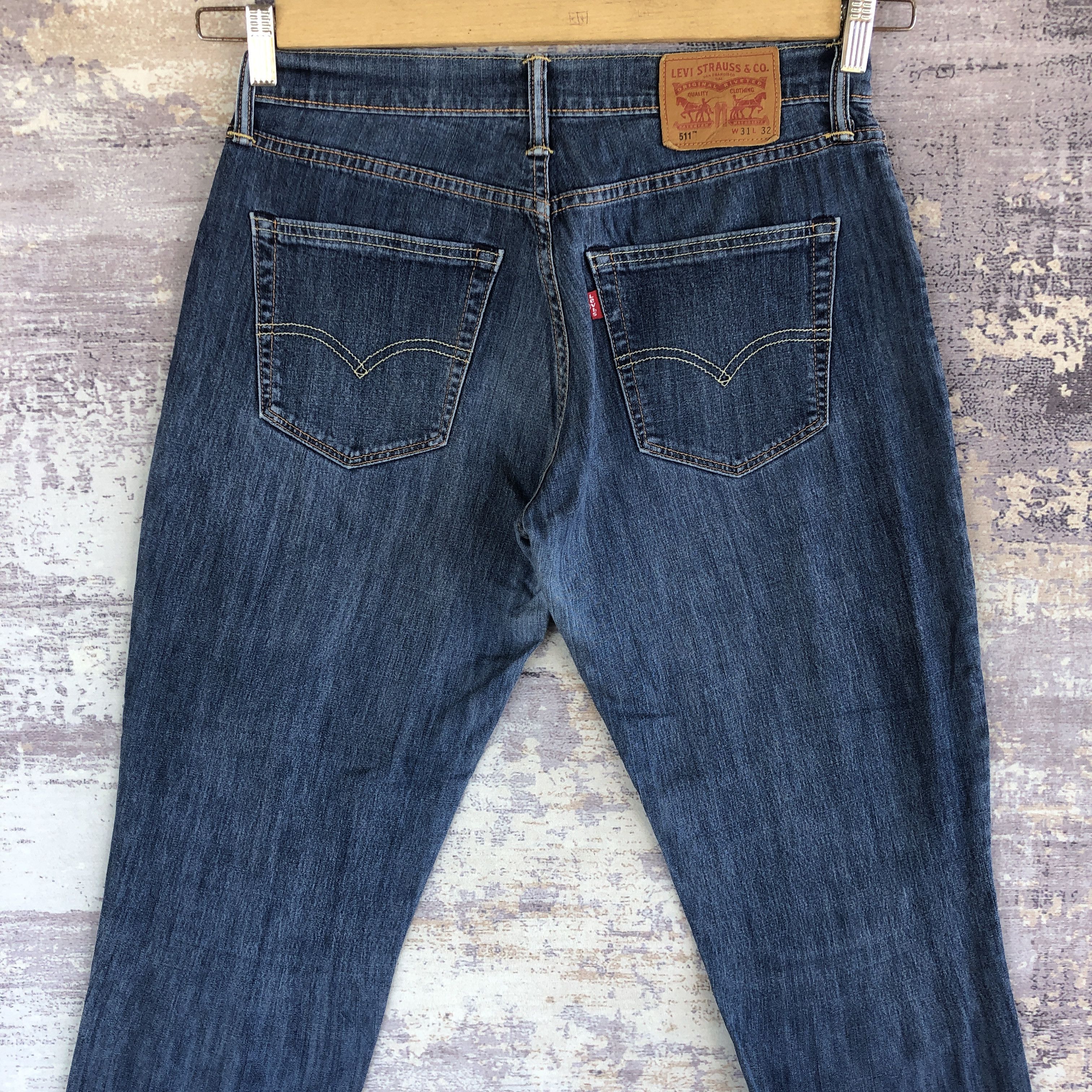 Levi's × Vintage Vintage Levis 511 Jeans Levi's Slim Tapered Baggy Denim Size 28" / US 6 / IT 42 - 4 Thumbnail