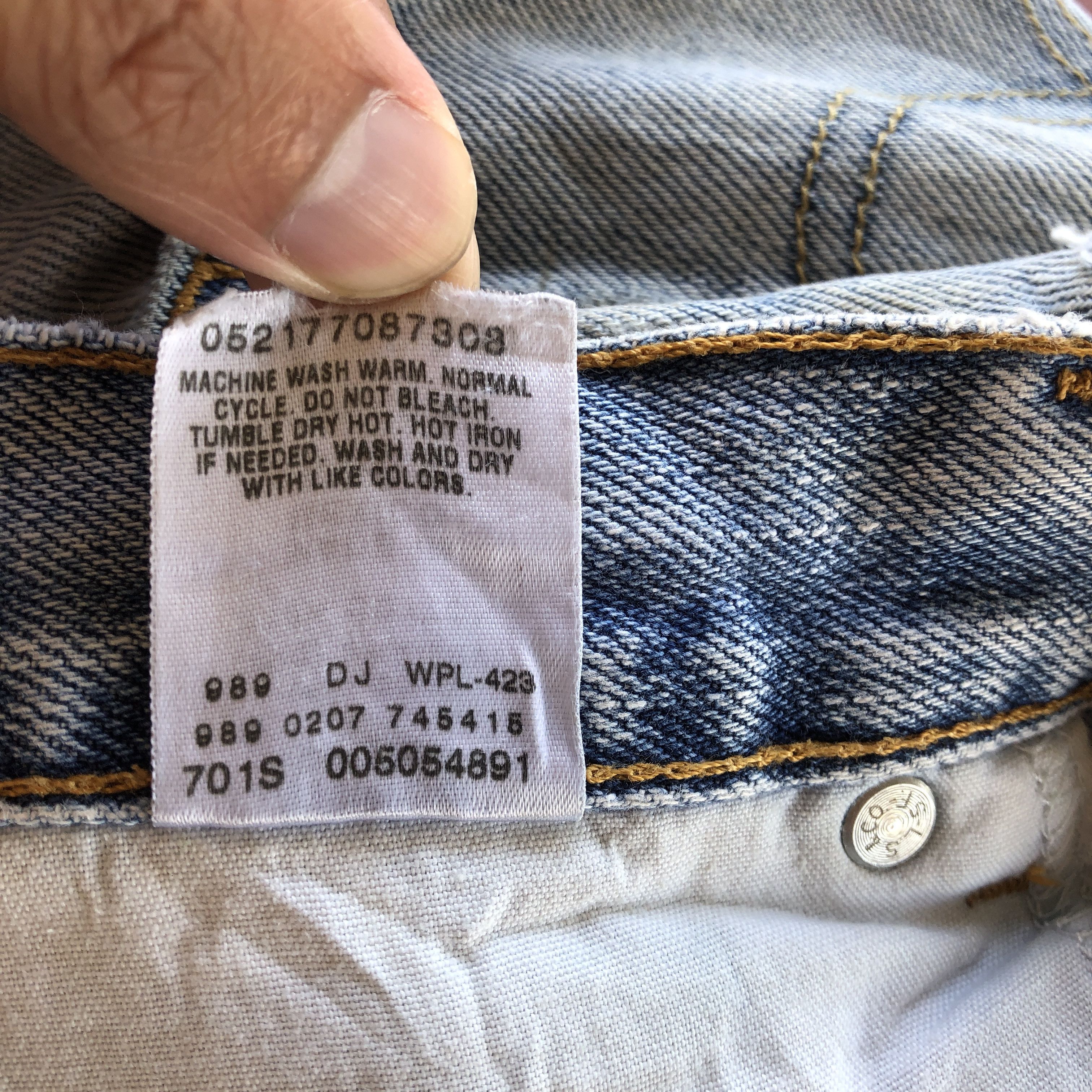 Levi's × Vintage Vintage Levis 505 Jeans Distressed Dirty Levis Denim Pants Size US 32 / EU 48 - 10 Thumbnail