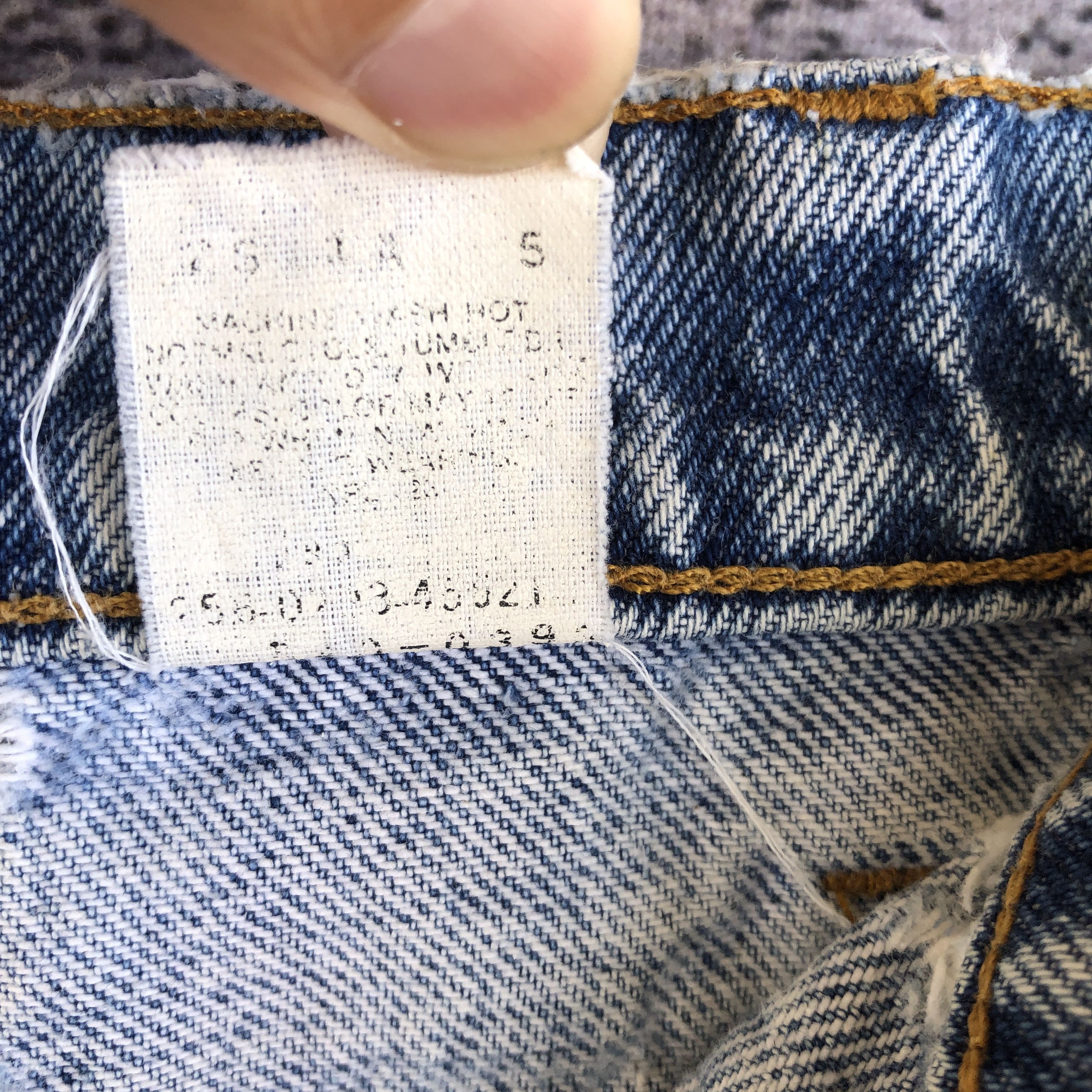 Levi's × Vintage Vintage Levis 540 Dirty Distressed Orange Tab Jeans Denim Size 29" - 10 Thumbnail