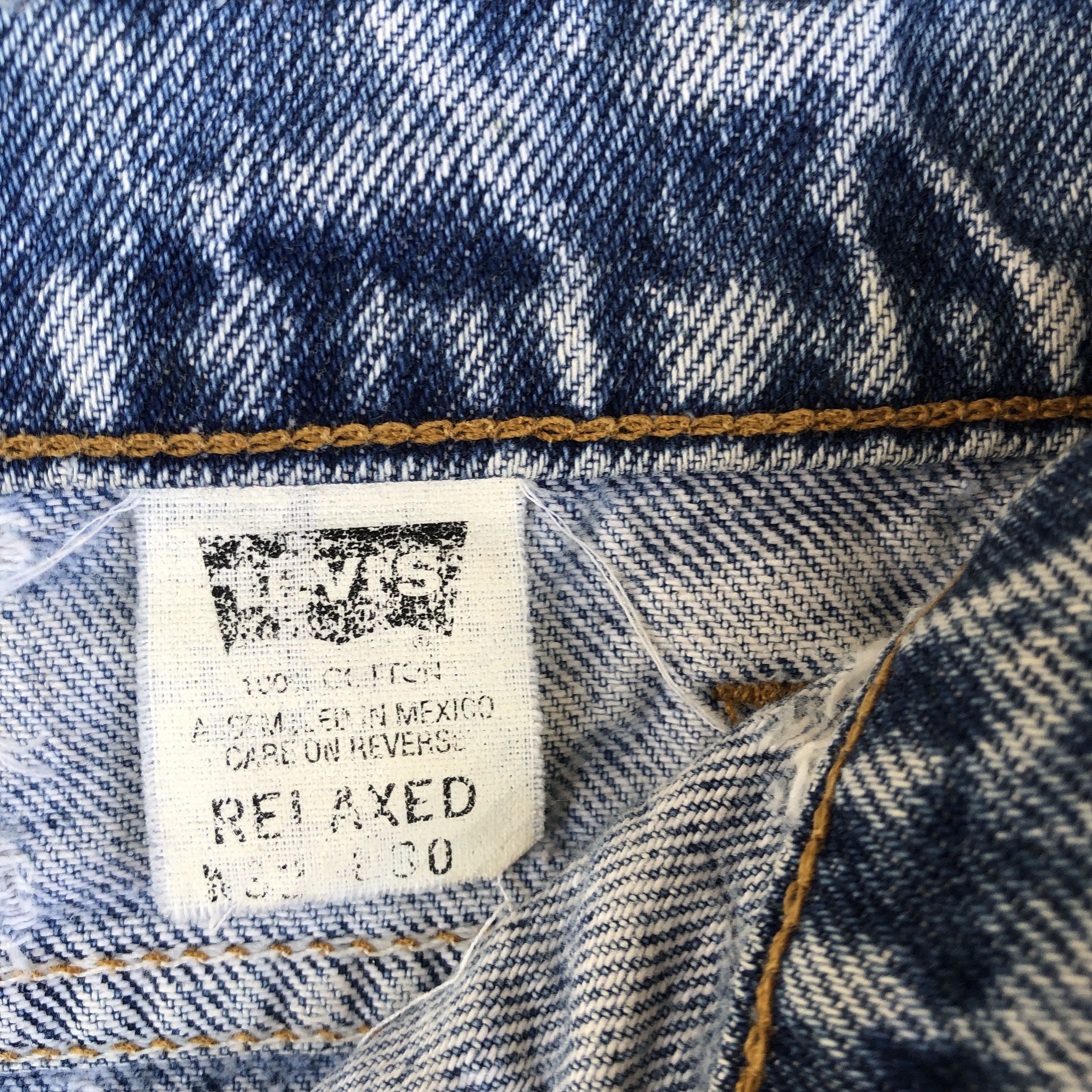 Levi's × Vintage Vintage Levis 540 Dirty Distressed Orange Tab Jeans Denim Size 29" - 9 Thumbnail