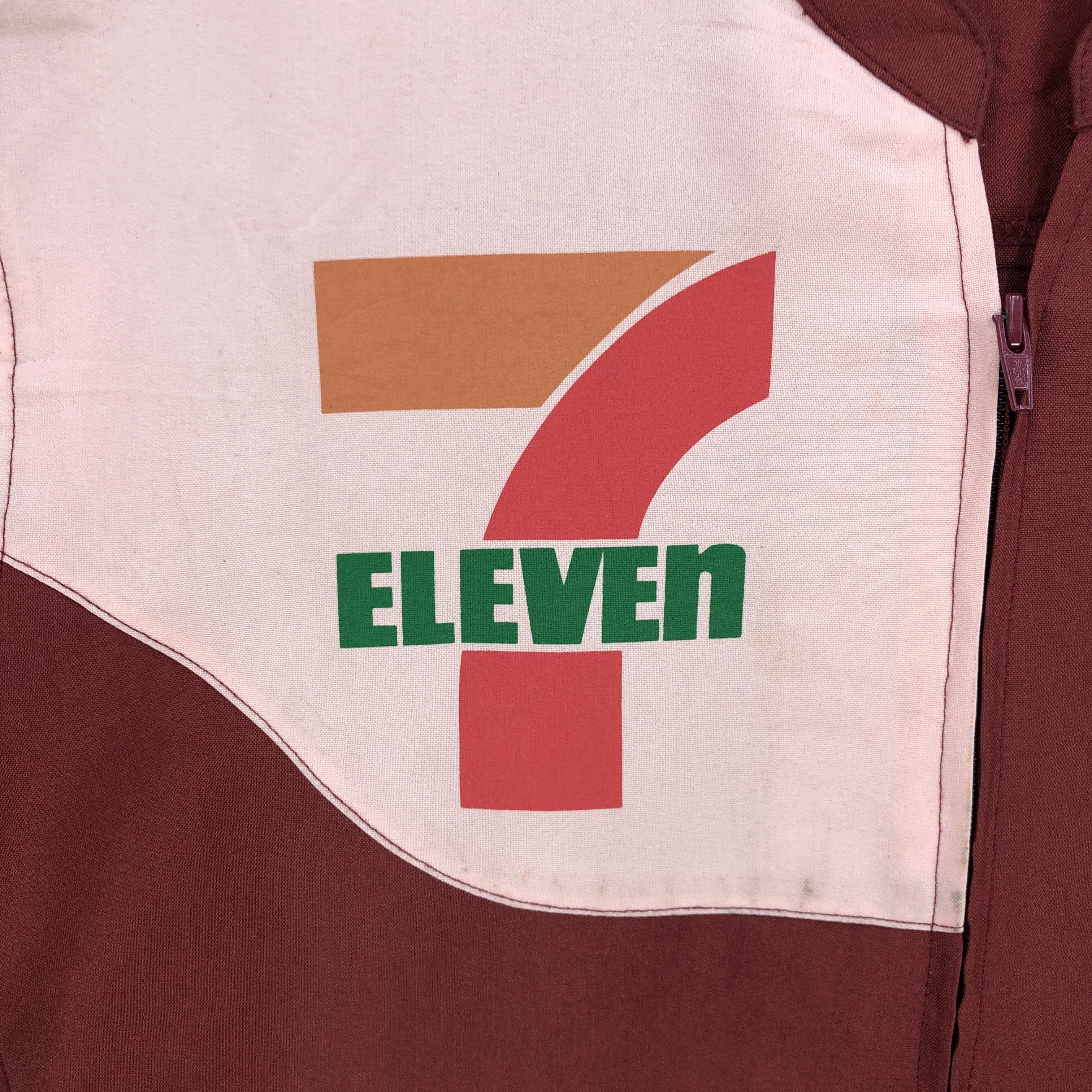 Japanese Brand × Vintage Vintage 90s 7 ELEVEN Shirt Zipper Uniform Workshirt Size US L / EU 52-54 / 3 - 5 Thumbnail