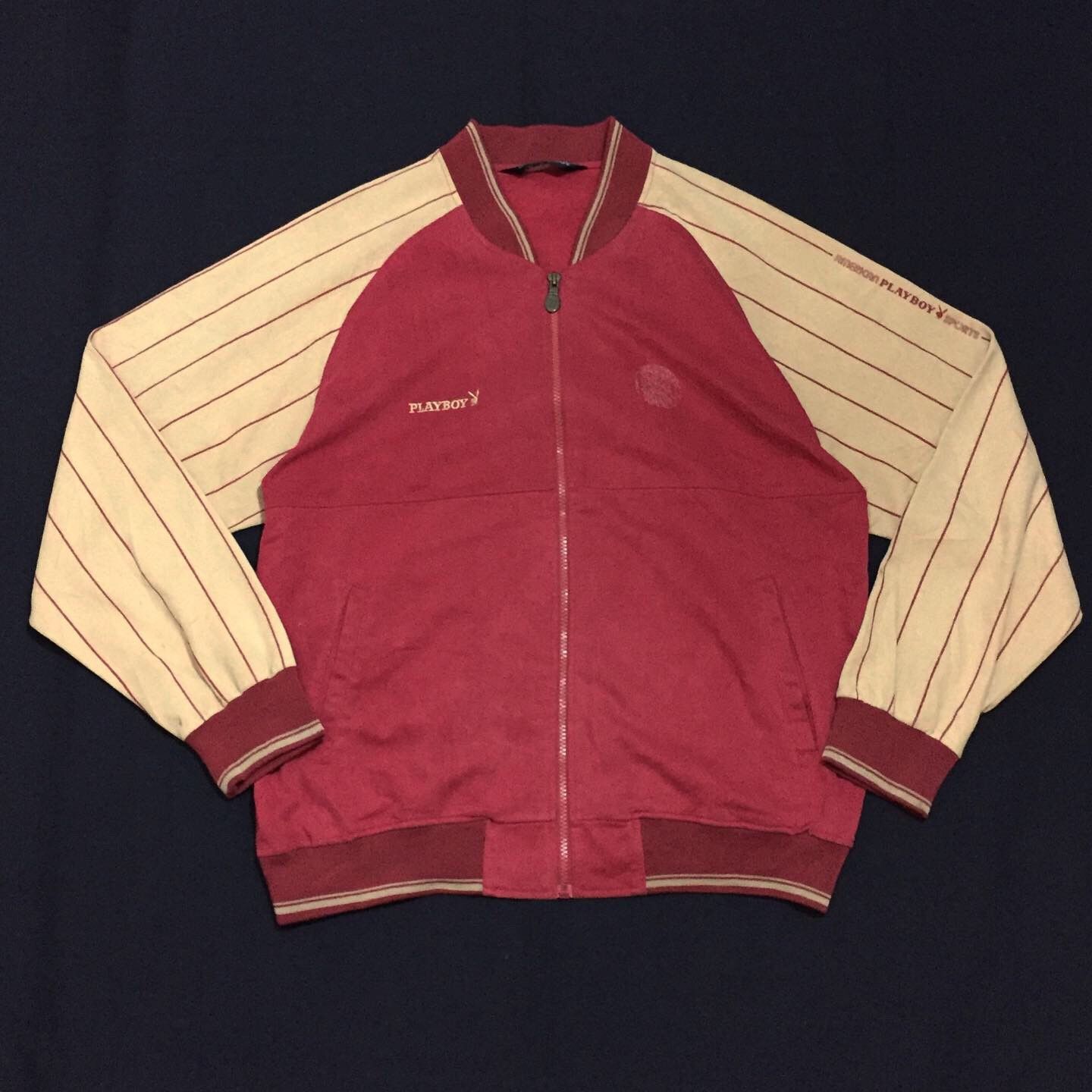 Playboy Vintage 90s PLAYBOY Bomber Jacket Size US L / EU 52-54 / 3 - 2 Thumbnail
