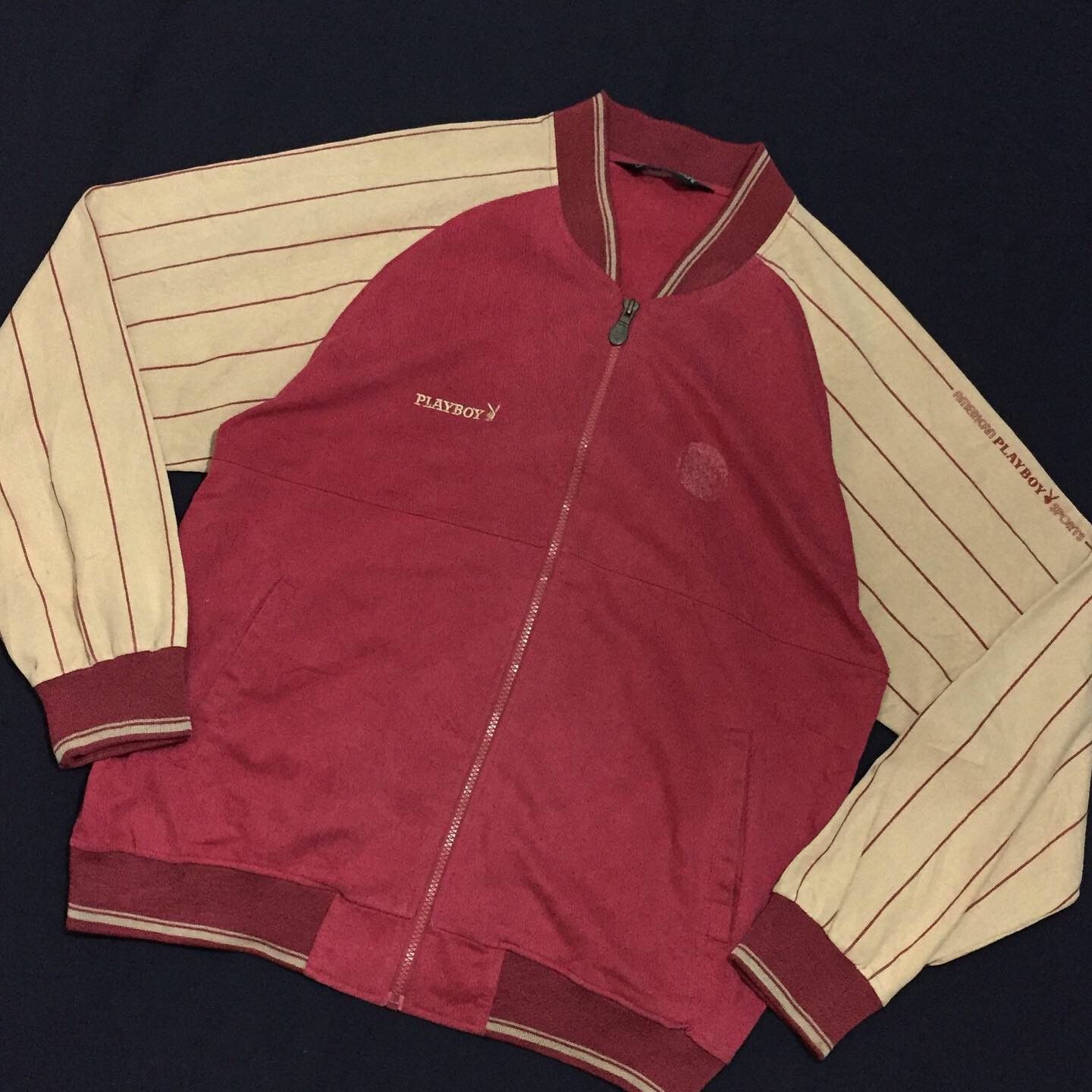 Playboy Vintage 90s PLAYBOY Bomber Jacket Size US L / EU 52-54 / 3 - 1 Thumbnail