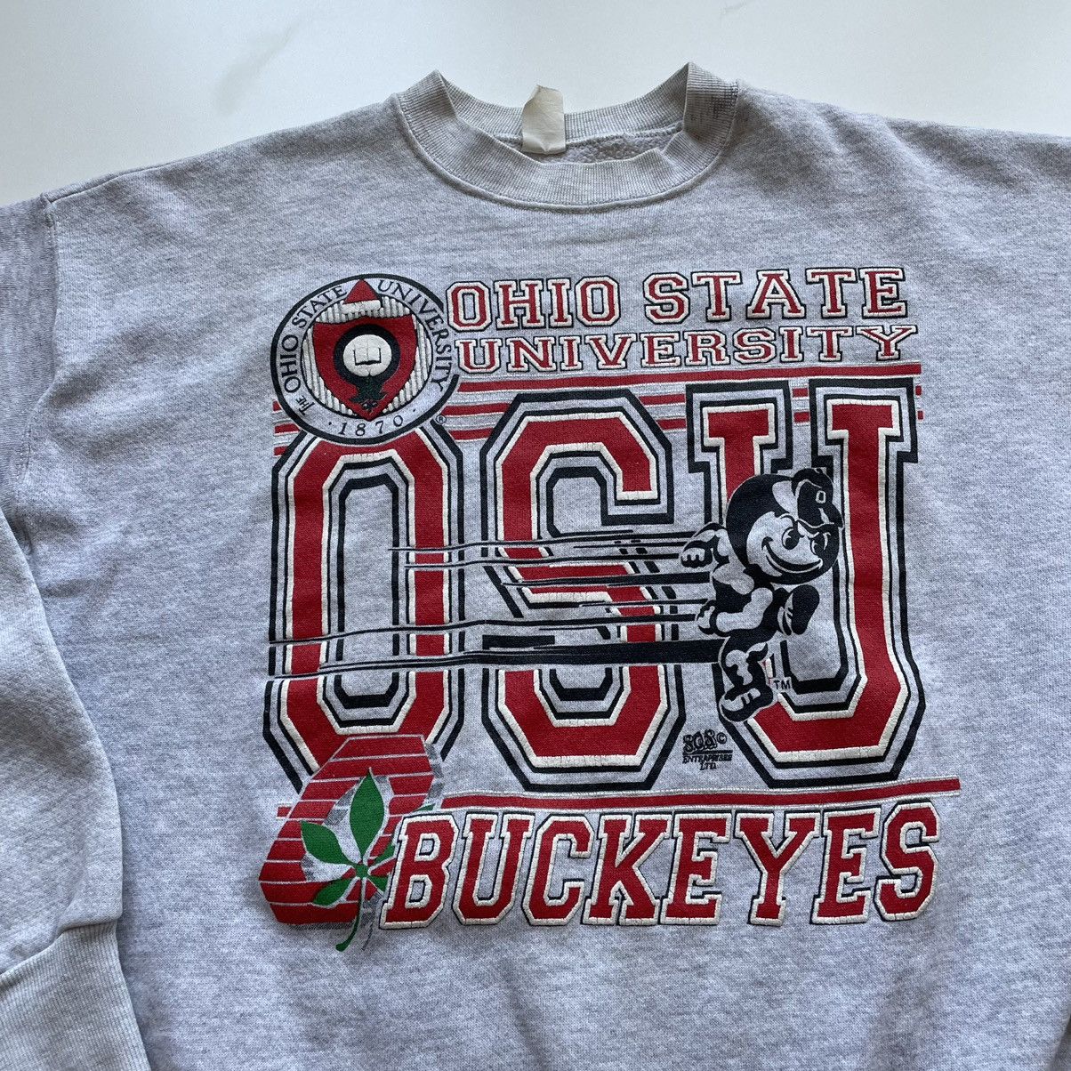 NCAA Vintage 1990s Ohio State Buckeyes Graphic NCAA Crewneck XL Size US L / EU 52-54 / 3 - 2 Thumbnail