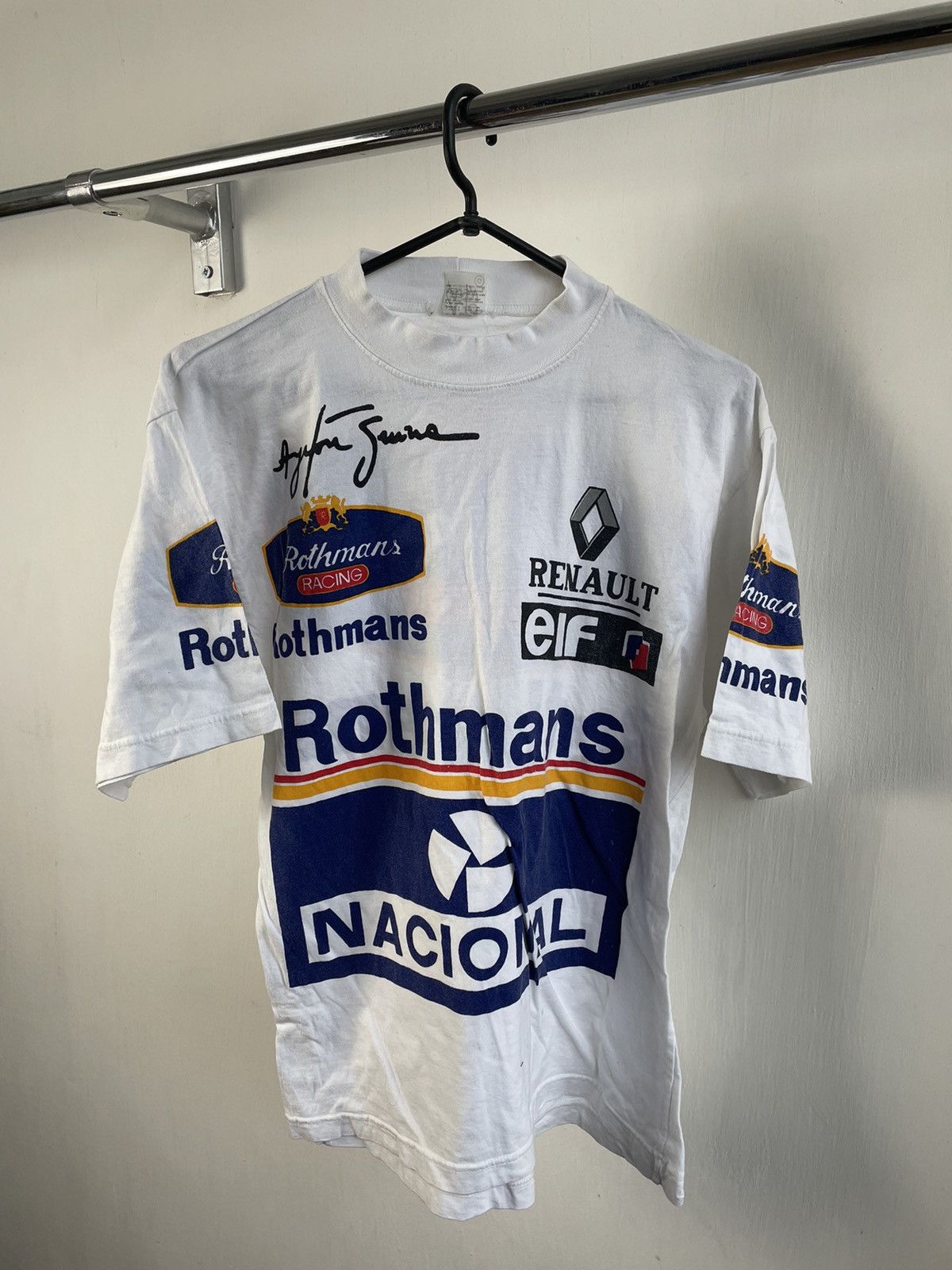 Formula 1 × Japanese Brand Vintage Renault Rothmans F1 Racing T-Shirt Size US M / EU 48-50 / 2 - 1 Thumbnail
