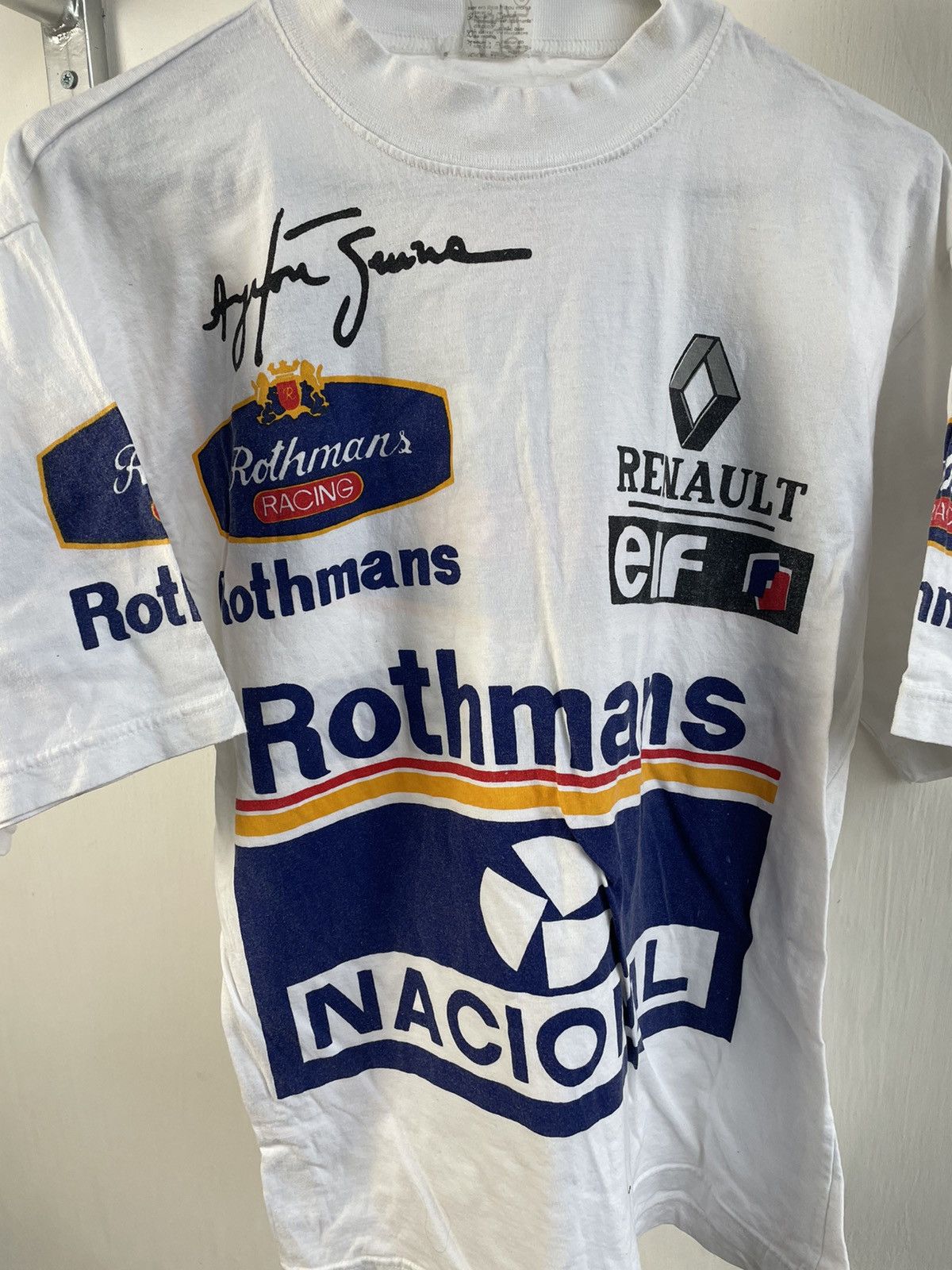 Formula 1 × Japanese Brand Vintage Renault Rothmans F1 Racing T-Shirt Size US M / EU 48-50 / 2 - 3 Thumbnail