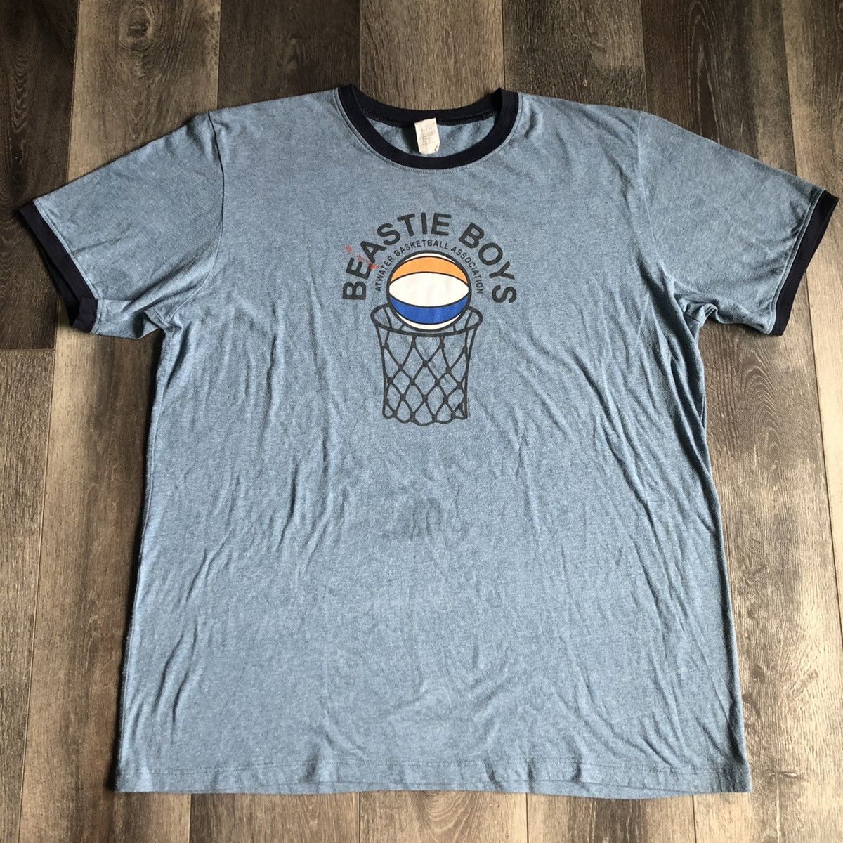 Band Tees Vintage 1990s Beastie Boys Atwater Basketball Ringer Tee ABA Size US XXL / EU 58 / 5 - 2 Thumbnail