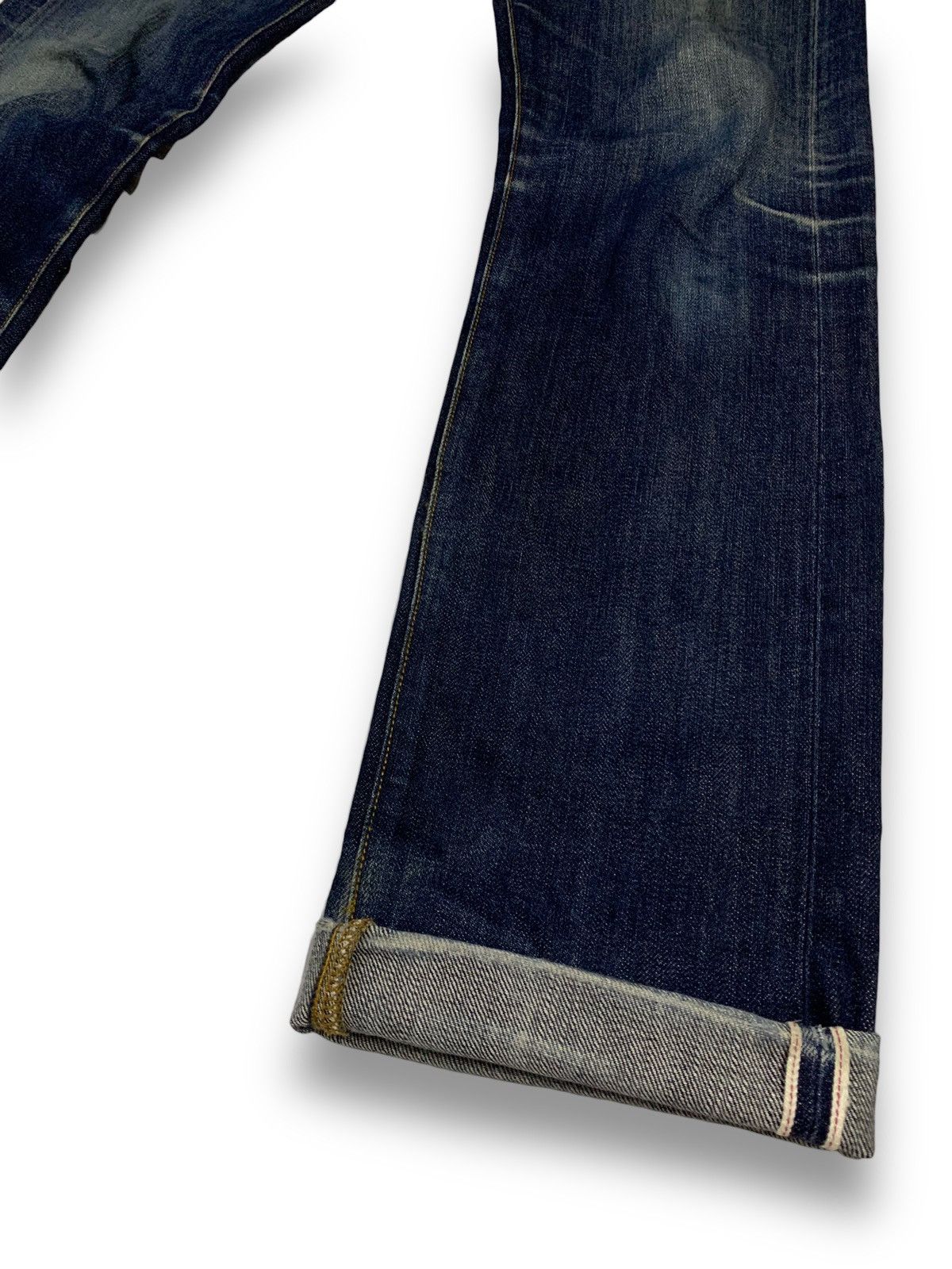Jun Takahashi Y2K Uniqlo S002 Selvedge Dark Mud Wash Distressed Jeans Size US 31 - 10 Thumbnail