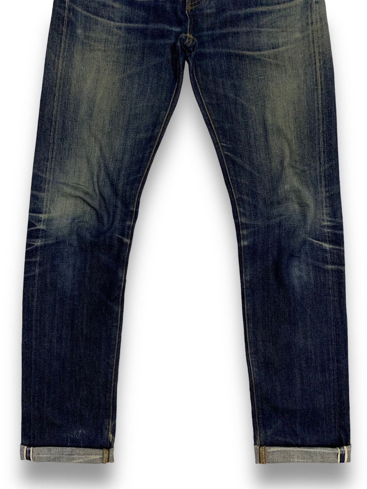 Jun Takahashi Y2K Uniqlo S002 Selvedge Dark Mud Wash Distressed Jeans Size US 31 - 8 Thumbnail
