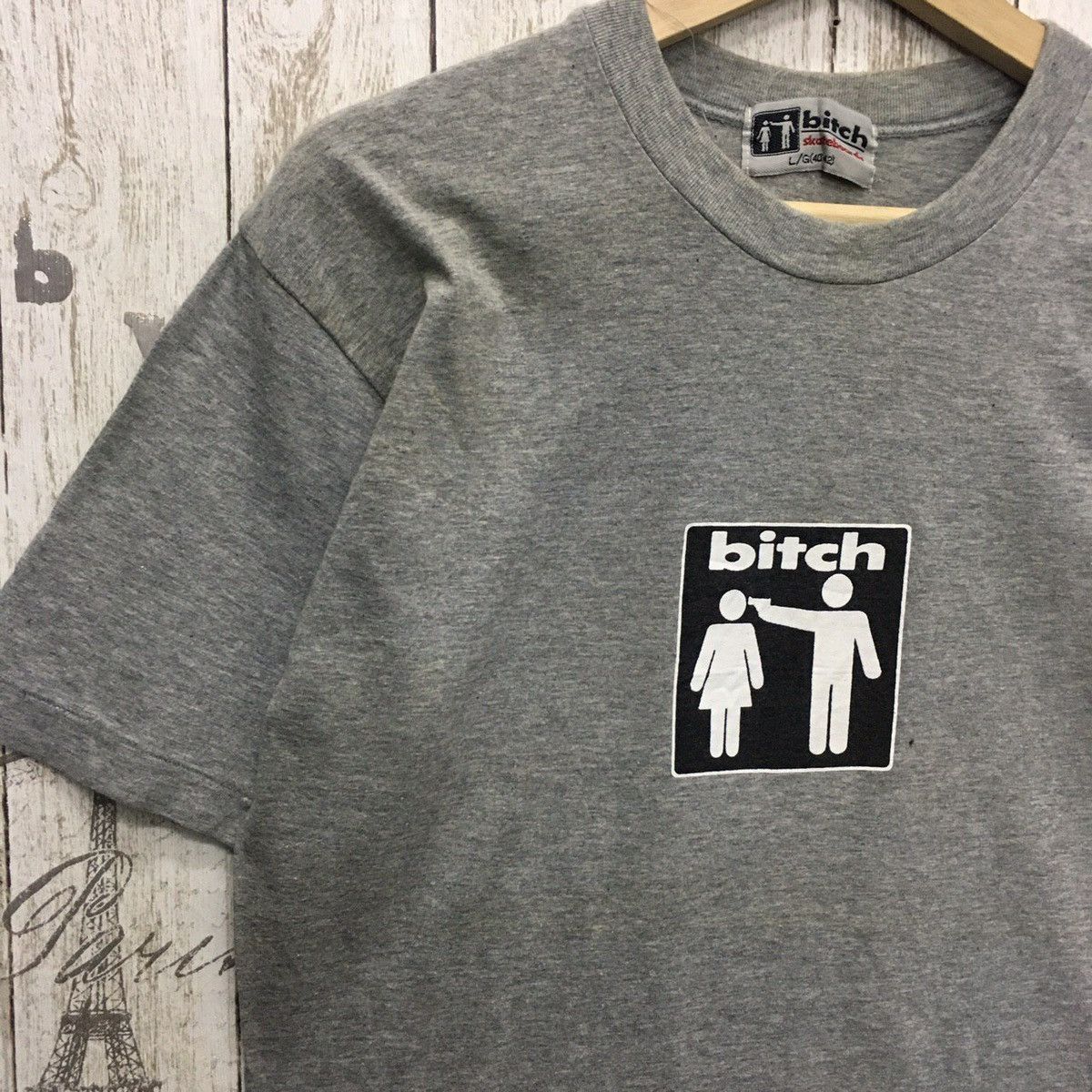 Vintage *🔥BITCH skateboard 90s tees Size US M / EU 48-50 / 2 - 5 Thumbnail