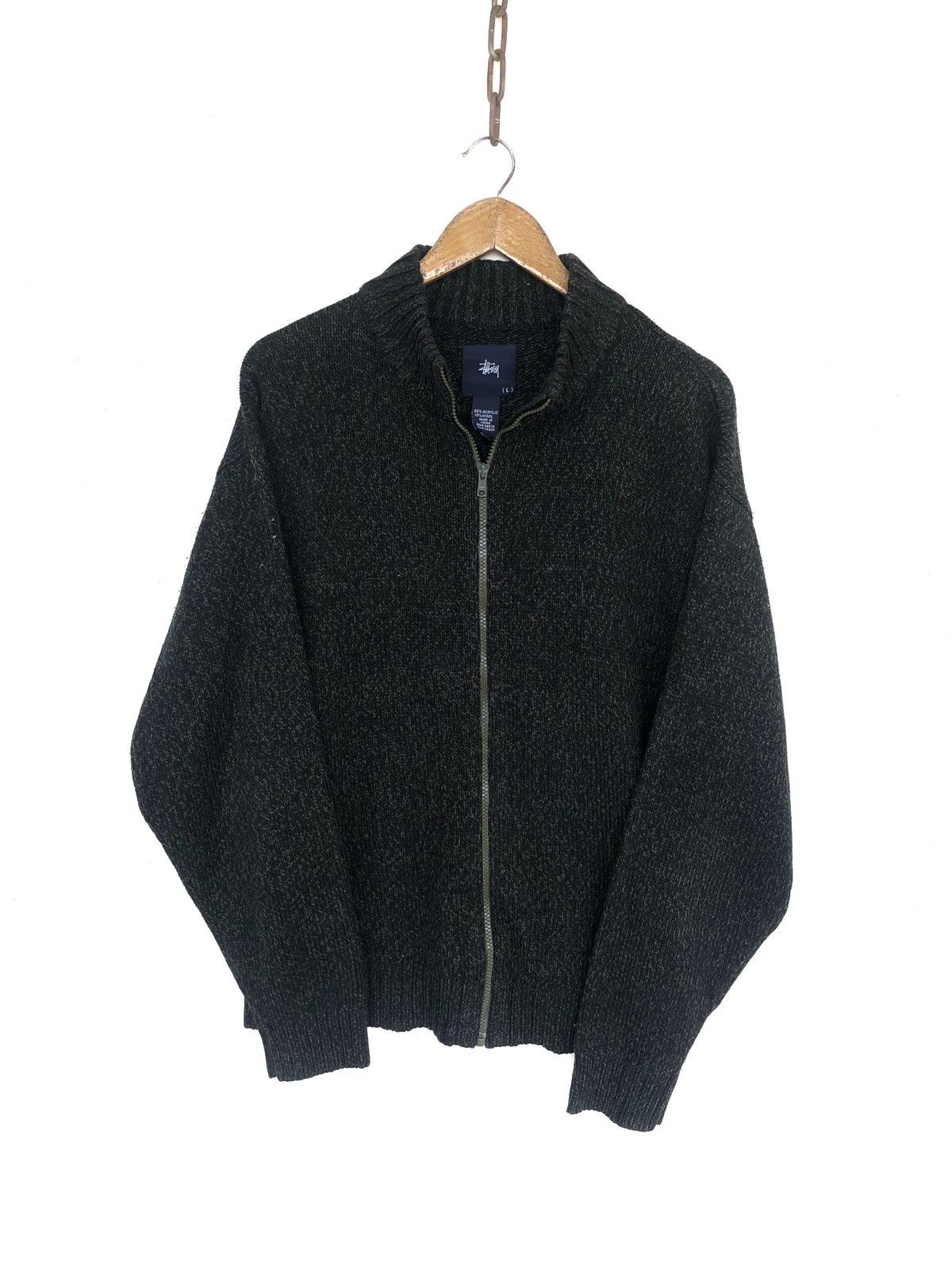 OG Stussy 🇺🇸 Half Zipper Hand Knit Jumper Sweater