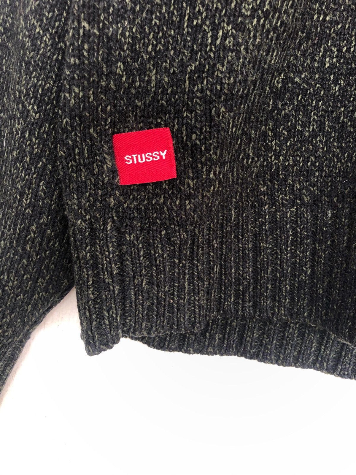Stussy OG Stussy 🇺🇸 Half Zipper Hand Knit Jumper Sweater Size US L / EU 52-54 / 3 - 4 Thumbnail
