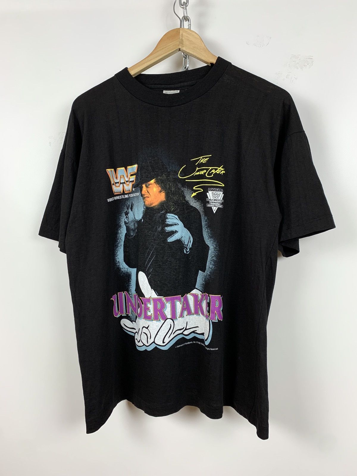 Vintage 1992 Vintage Undertaker WWE Rare T-Shirt Size US L / EU 52-54 / 3 - 5 Thumbnail